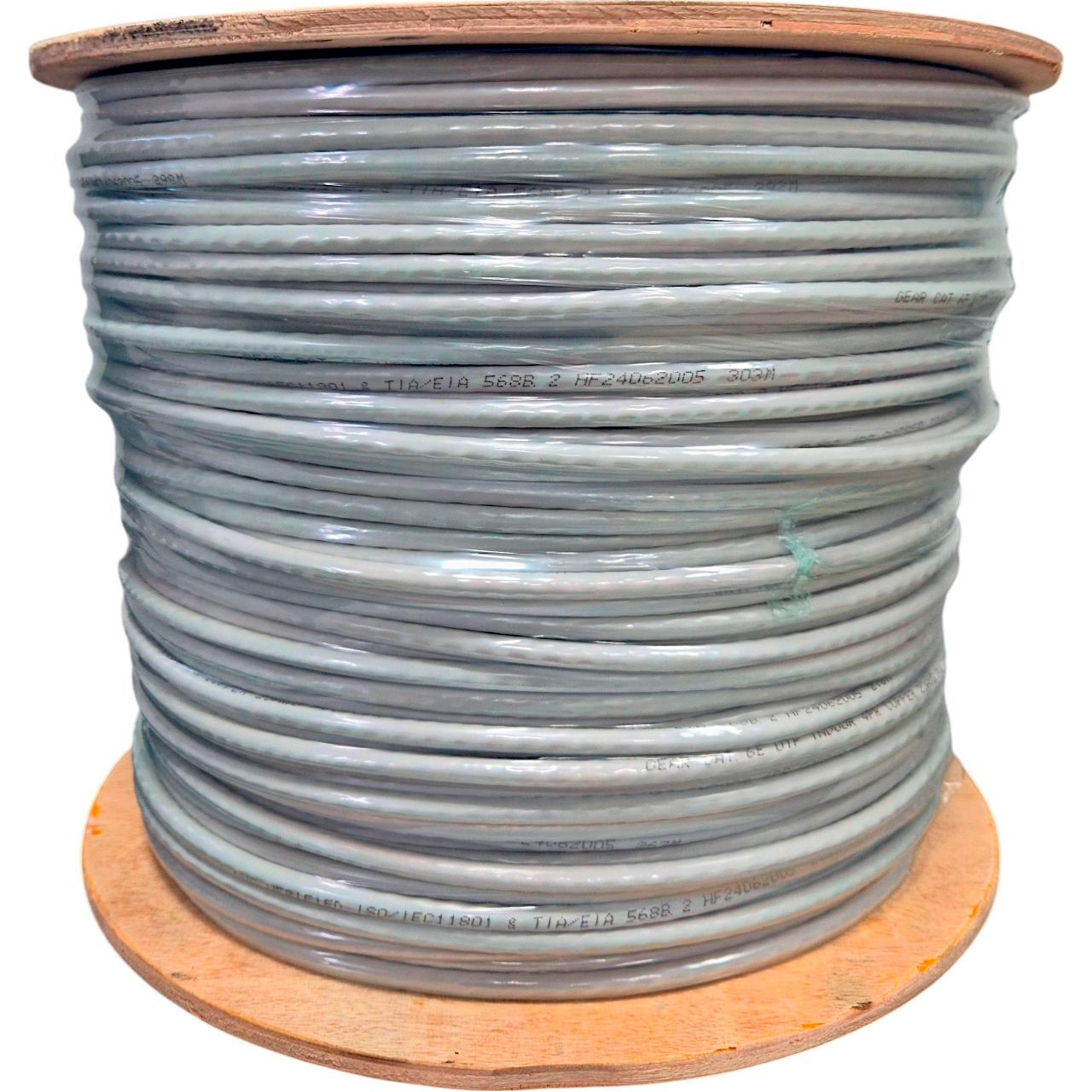 Кабель мережевий GEAR UTP Cat.6 4x2x0.54 CU Gray 305м (GEC-UTPC6CU054305)