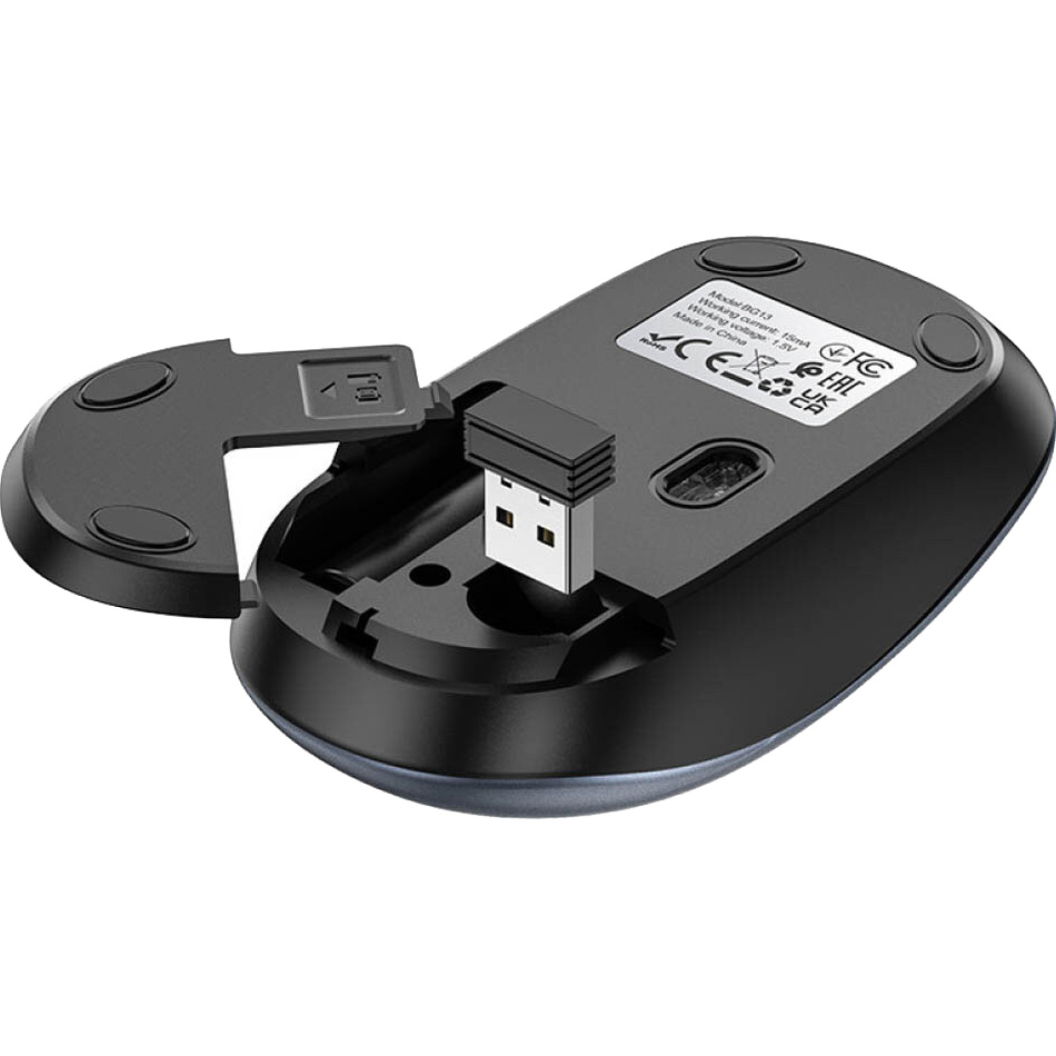Миша BOROFONE BG13 Winner Black/Metal Gray