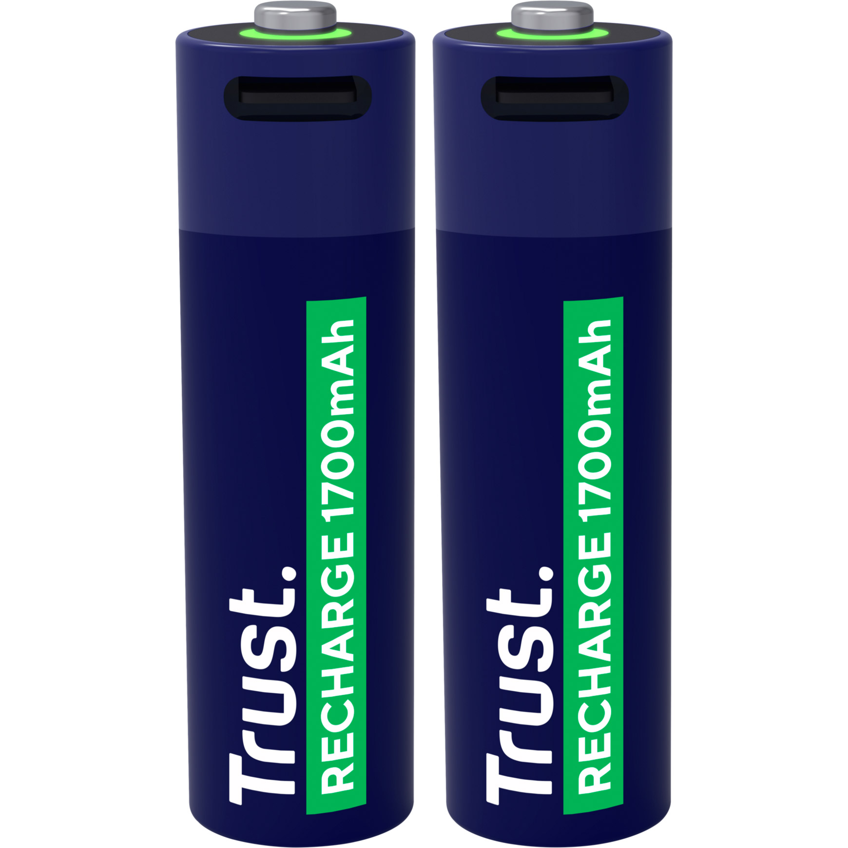 Акумулятор TRUST AA 1700mAh 3.7V, USB-C заряджання 2шт/уп