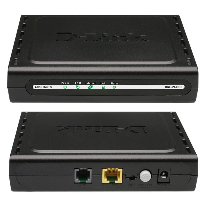 ADSL модем D-LINK DSL-2500U/BRS/D ADSL2+ Ethernet, w/Splitter