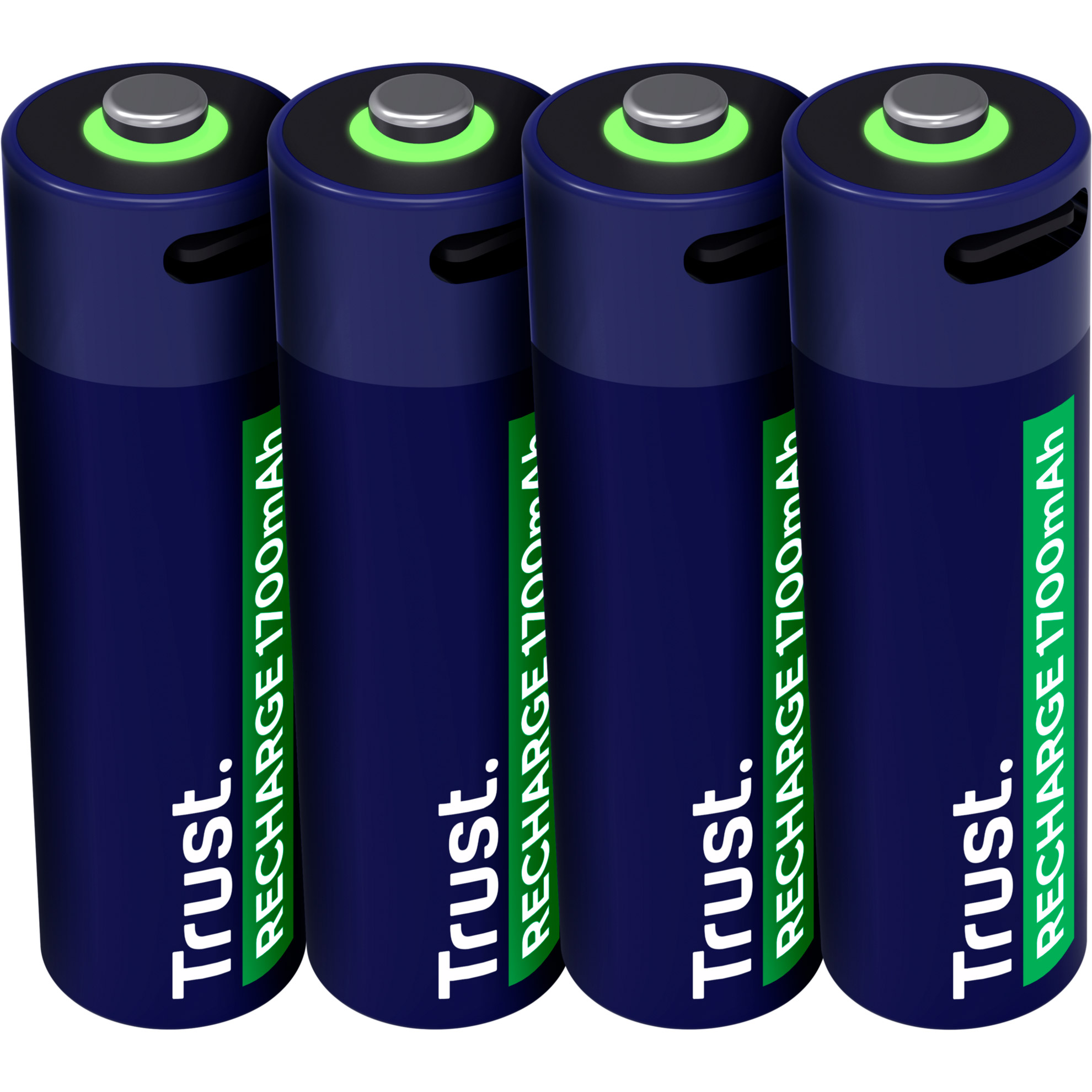 Акумулятор TRUST AA 1700mAh 3.7V, USB-C заряджання 4шт/уп