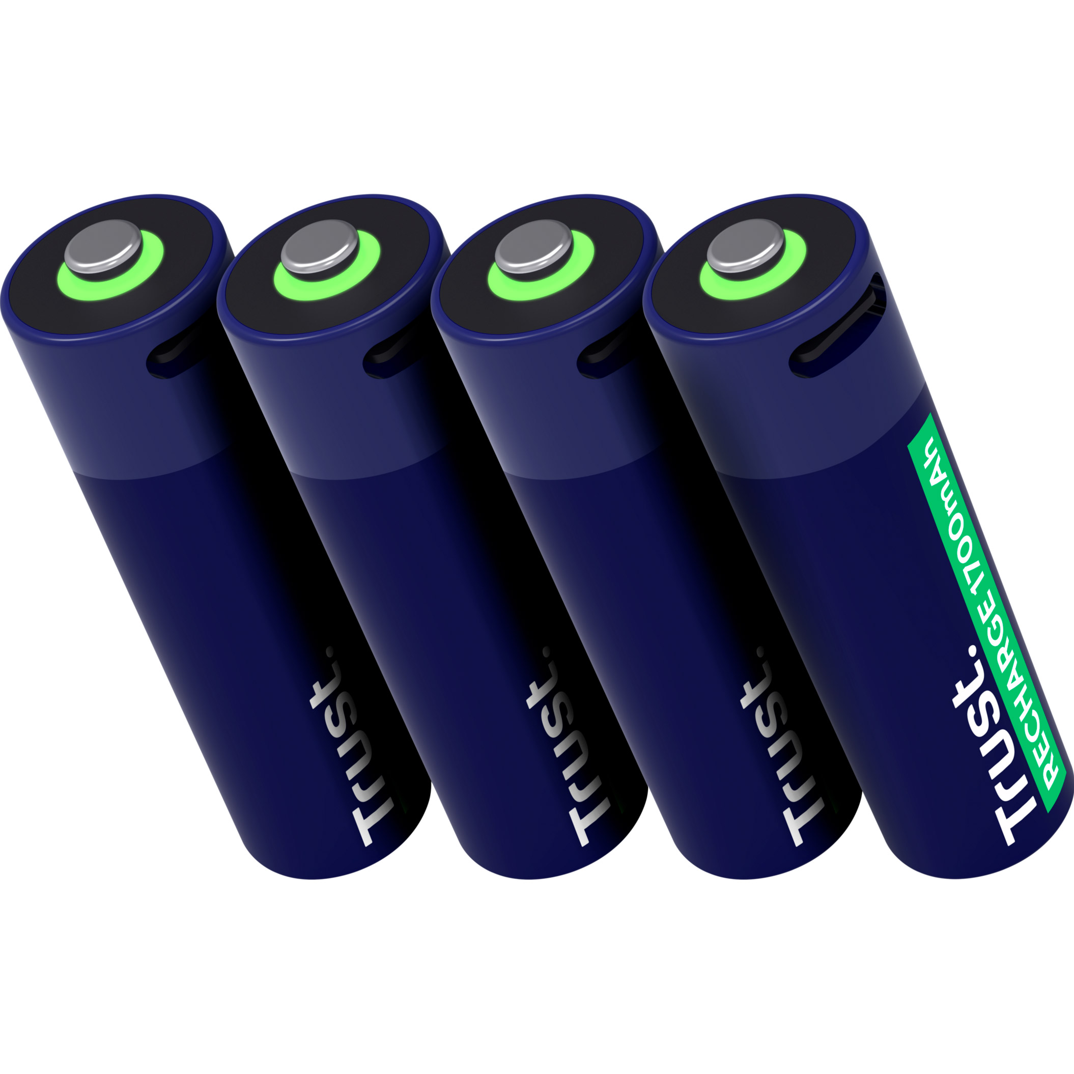 Акумулятор TRUST AA 1700mAh 3.7V, USB-C заряджання 4шт/уп