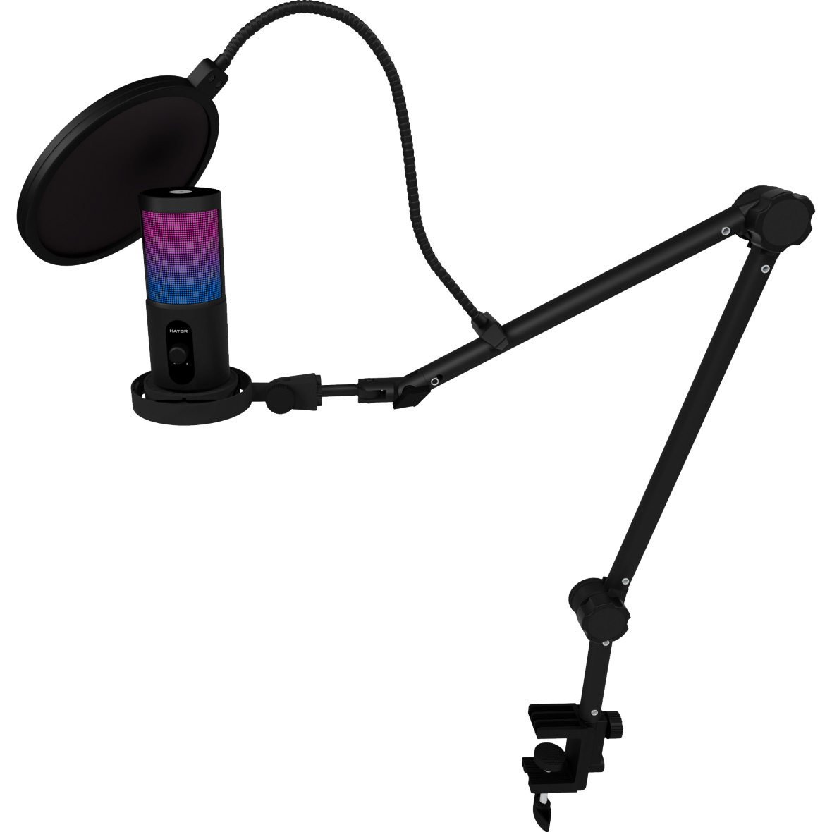 Мікрофон для стримінгу/подкастів HATOR Signify RGB Pro+