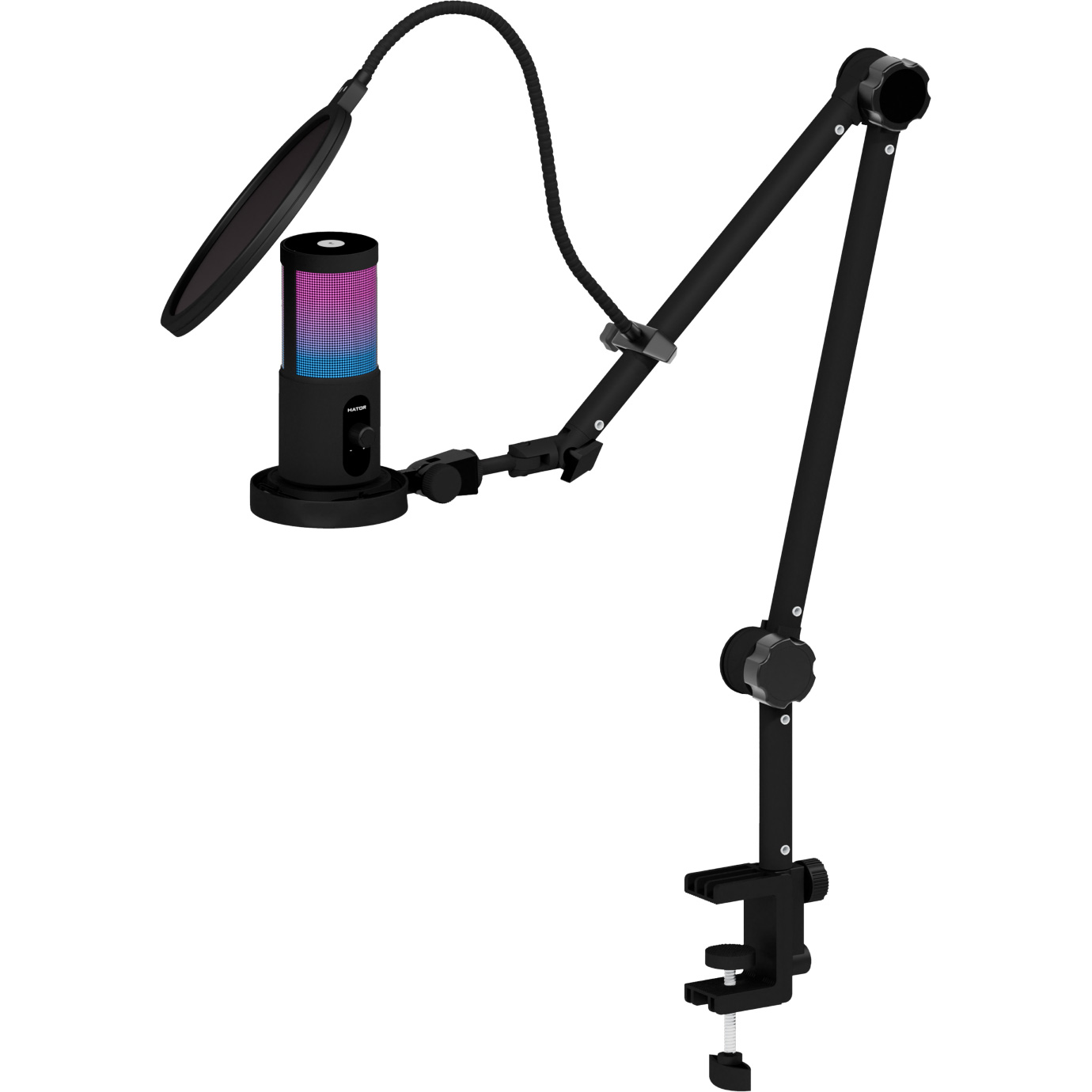 Мікрофон для стримінгу/подкастів HATOR Signify RGB Pro+