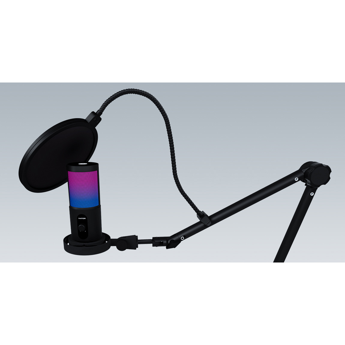 Мікрофон для стримінгу/подкастів HATOR Signify RGB Pro+