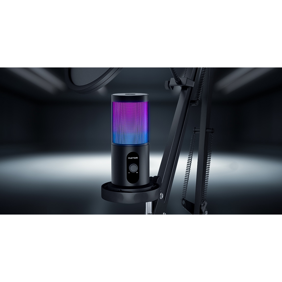 Мікрофон для стримінгу/подкастів HATOR Signify RGB Pro+