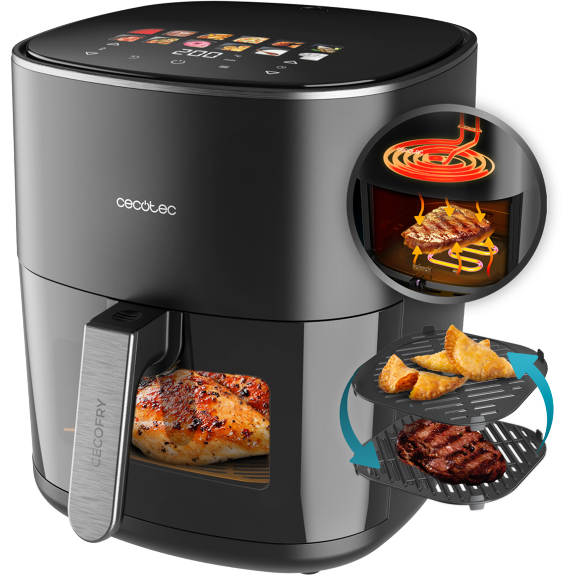 Мультипіч CECOTEC Cecofry&Grill Duoheat 6500 (A01 EU01 100500)