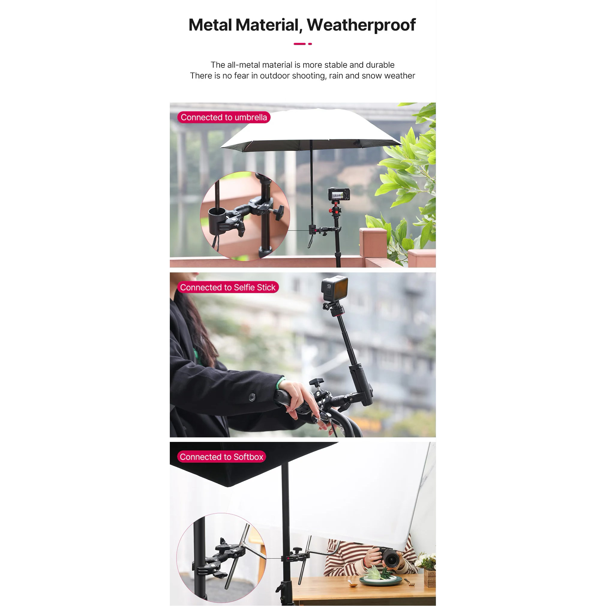 Шарнірне кріплення ULANZI R096 Double Super Clamp (2870)