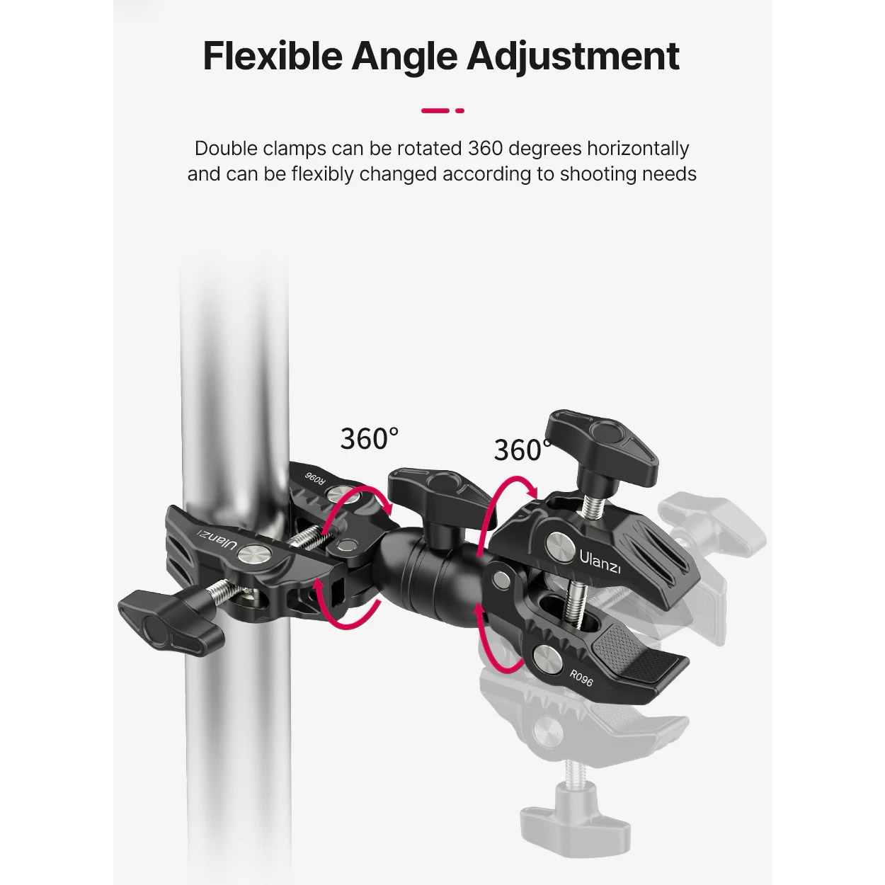 Шарнірне кріплення ULANZI R096 Double Super Clamp (2870)