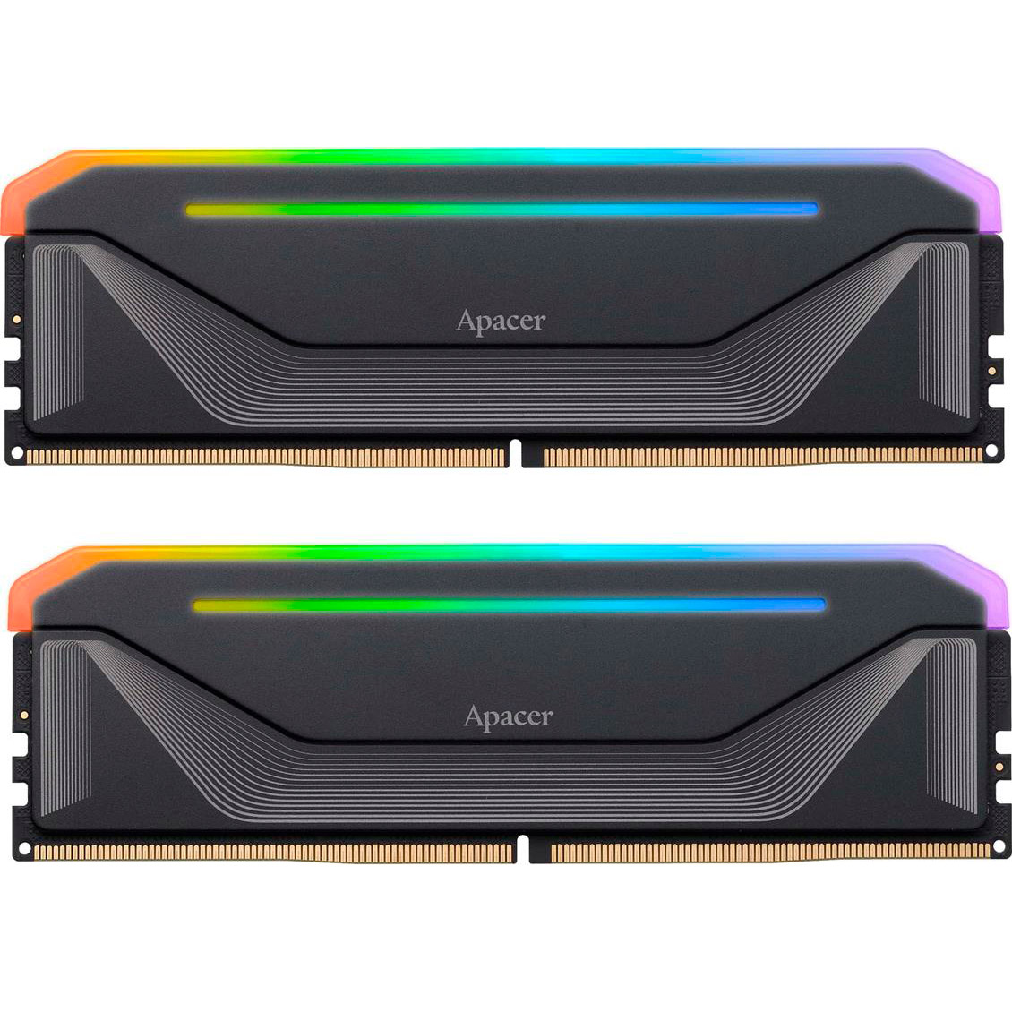 Модуль пам'яті APACER Nox RGB DDR5 DDR5 5600MHz 32GB Kit 2x16GB Black (AH5U32G56C522NBAA-2)