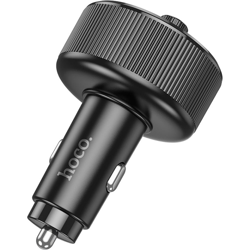 FM-трансмітер HOCO E82 Guerrero PD30W+QC3.0 Car Charger with FM Transmitter Black