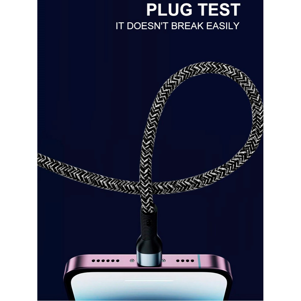 Кабель WUW X213 USB-A to Type-C 2.4A 1м Black