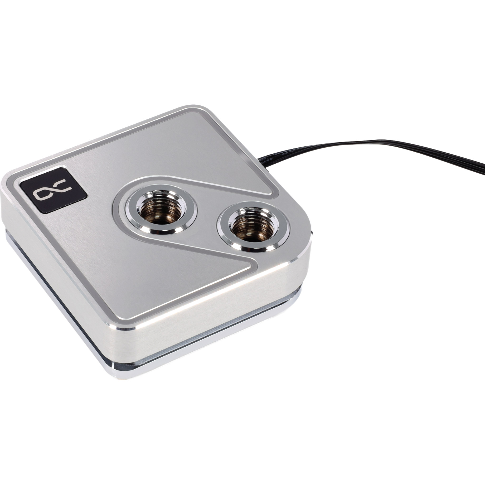 Водоблок ALPHACOOL Core 1 Aurora Silver (13447)
