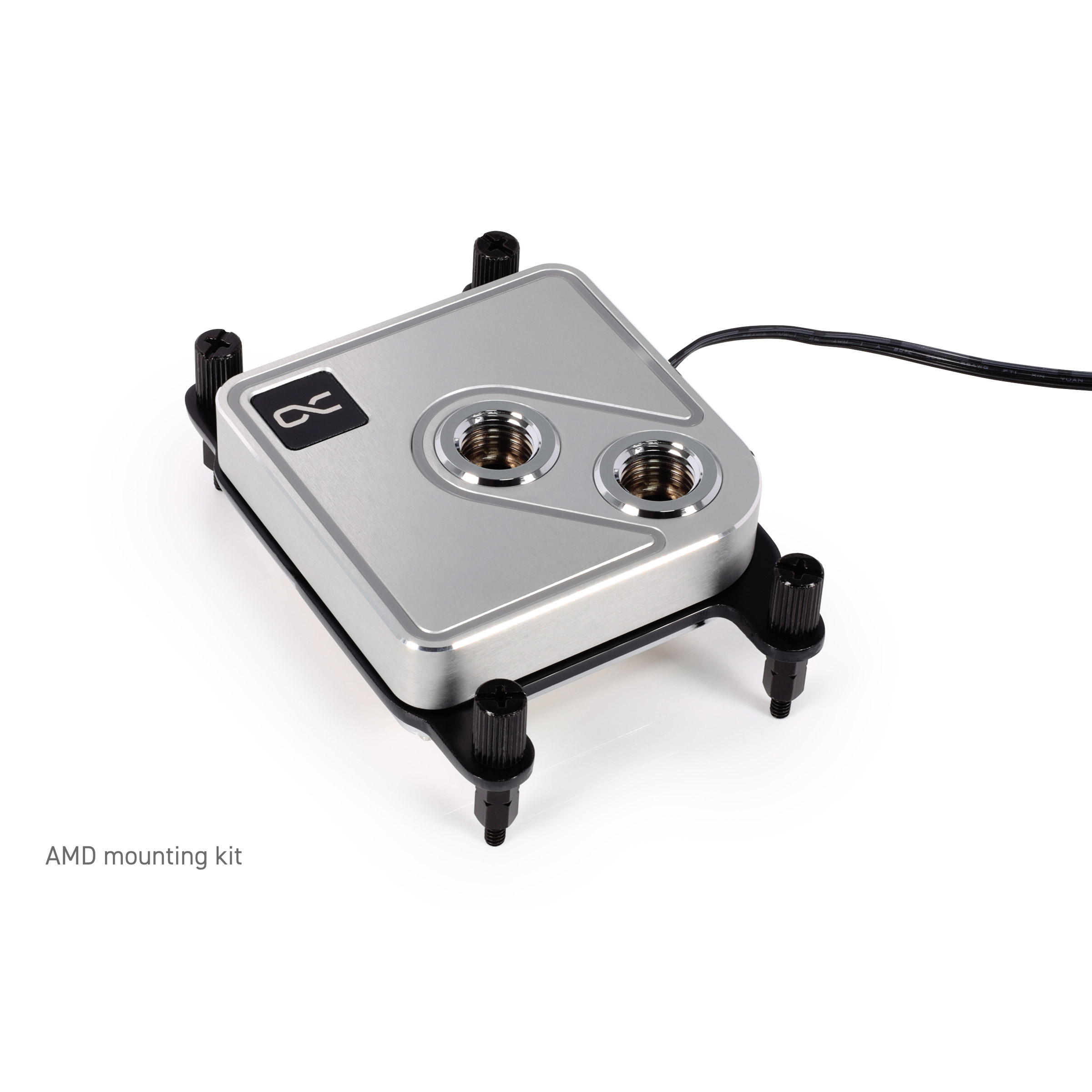 Водоблок ALPHACOOL Core 1 Aurora Silver (13447)
