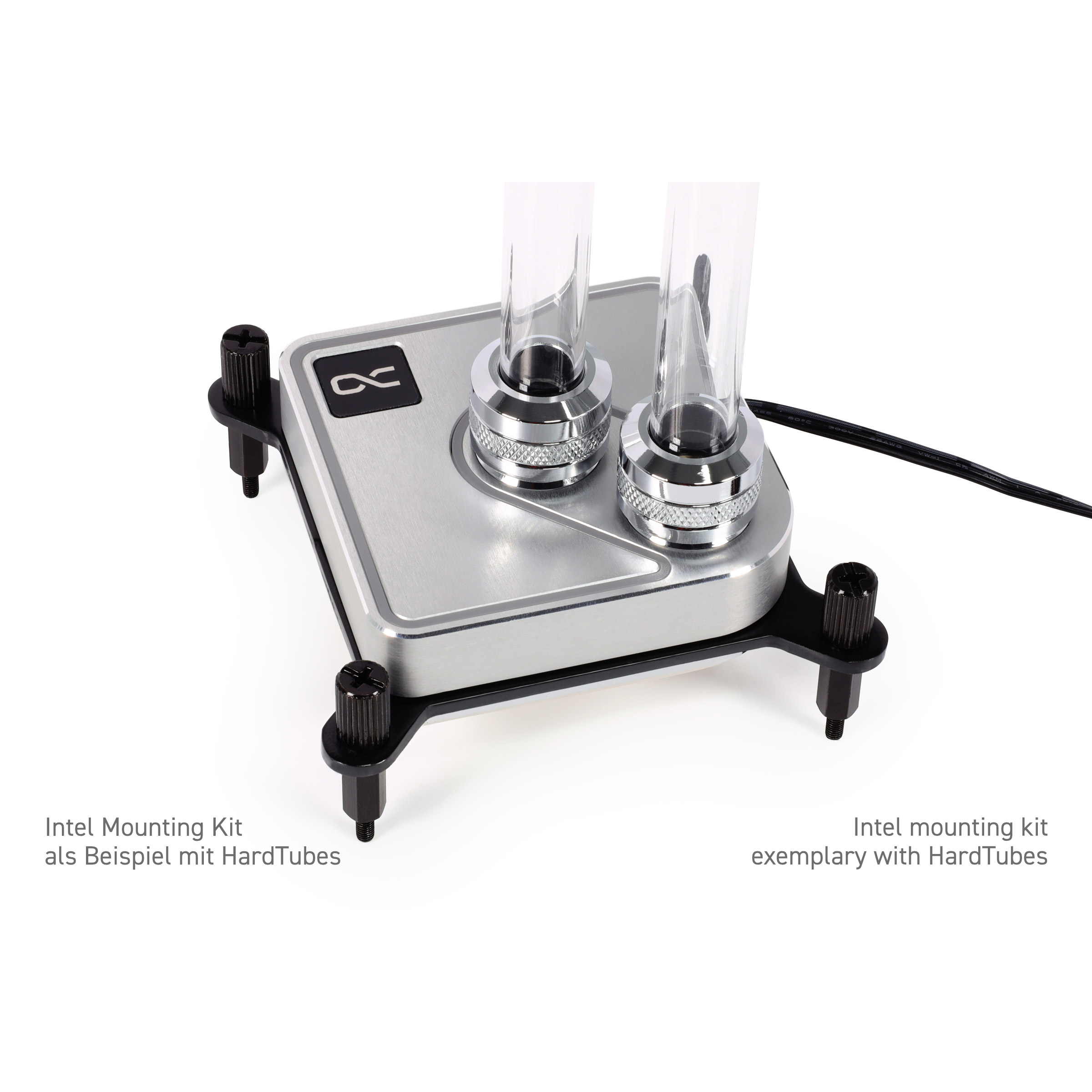 Водоблок ALPHACOOL Core 1 Aurora Silver (13447)