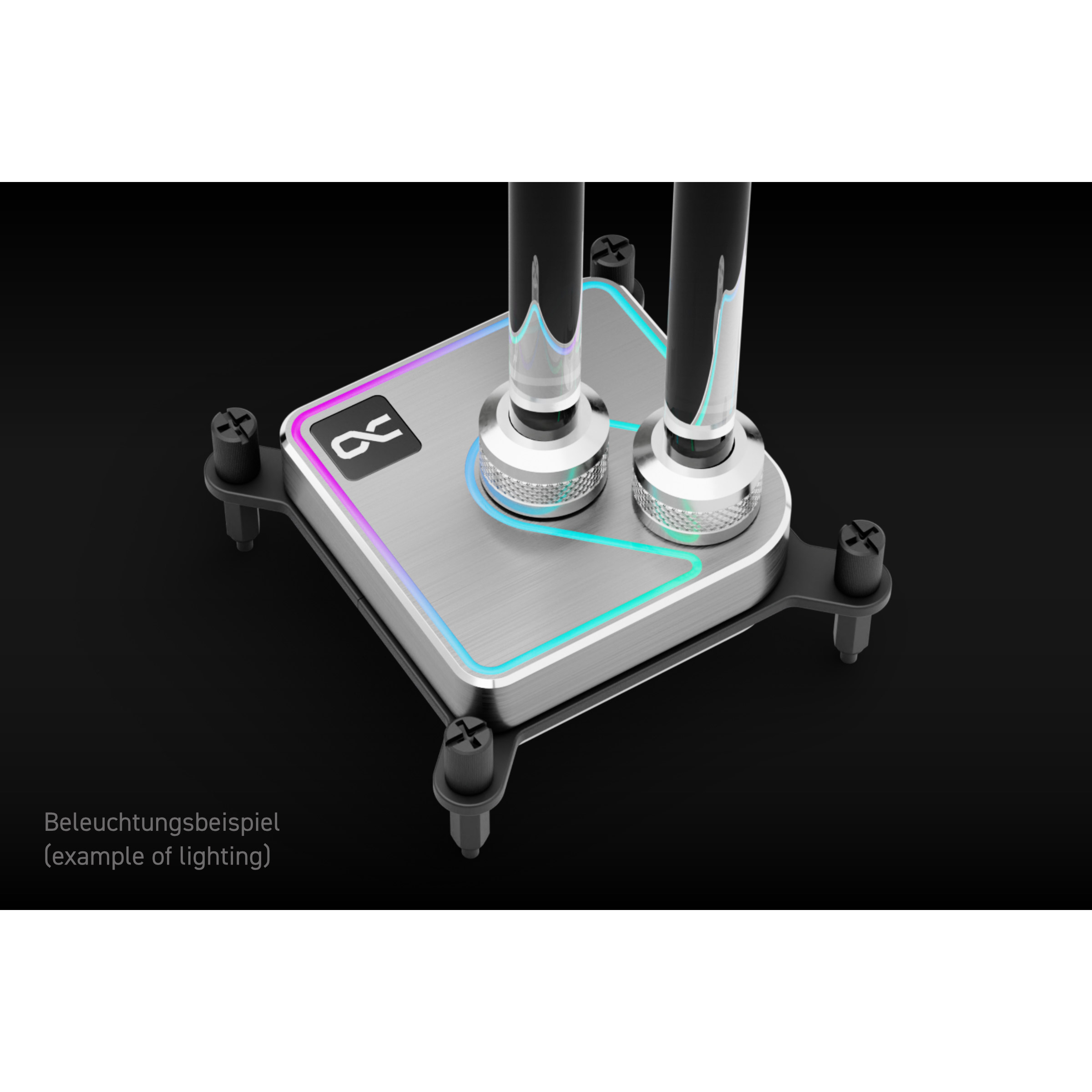 Водоблок ALPHACOOL Core 1 Aurora Silver (13447)