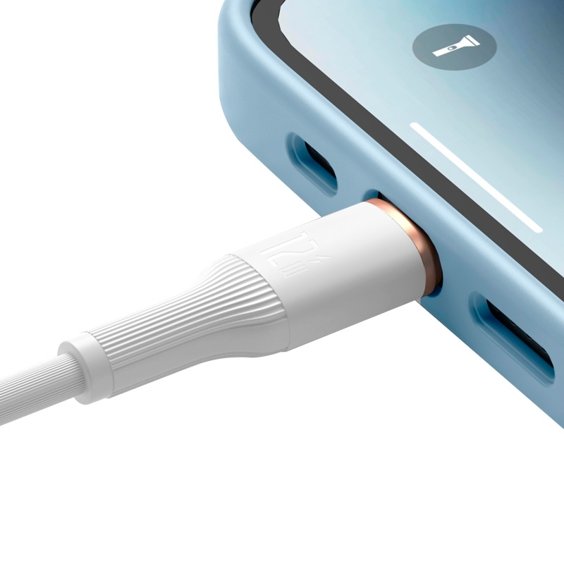 Кабель ROMOSS CB1224 USB-A to Lightning 2.4A 2м White (CB1224-821-134H)