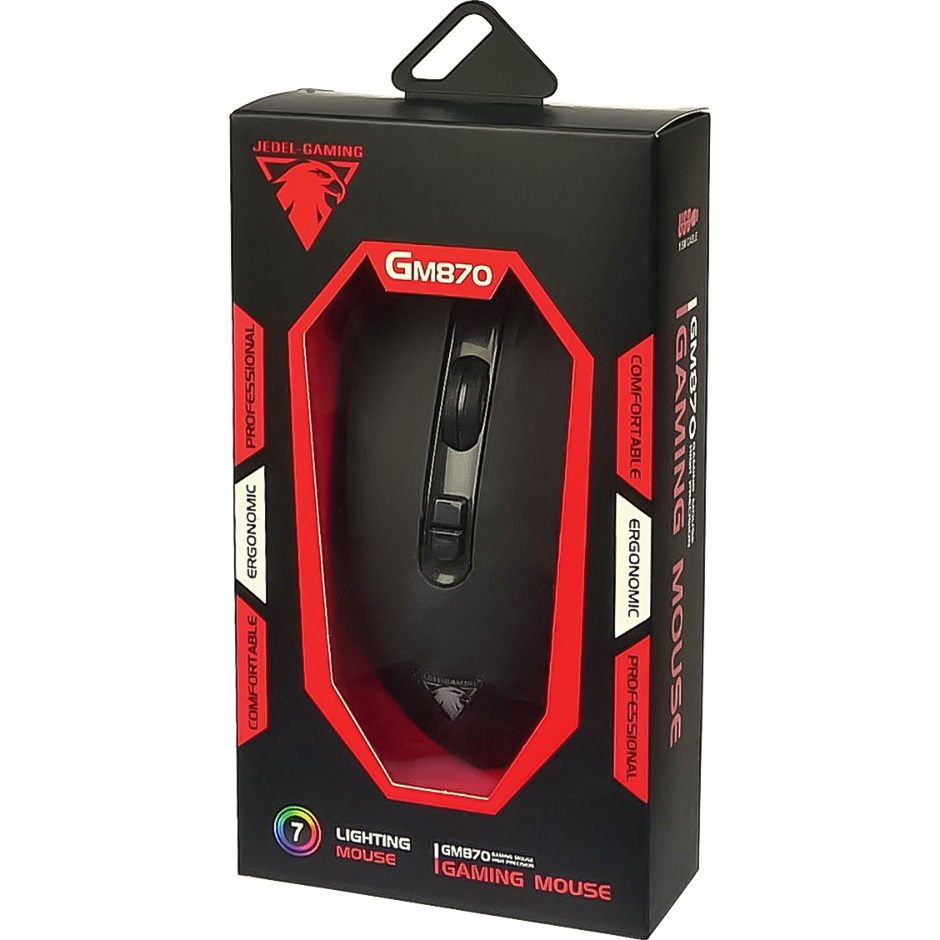 Миша ігрова JEDEL GM870 Black