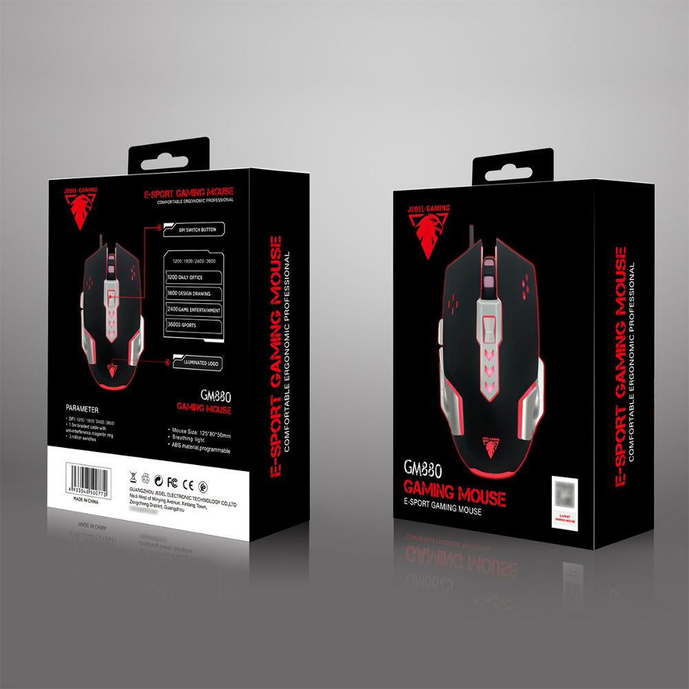 Миша ігрова JEDEL GM880 Black