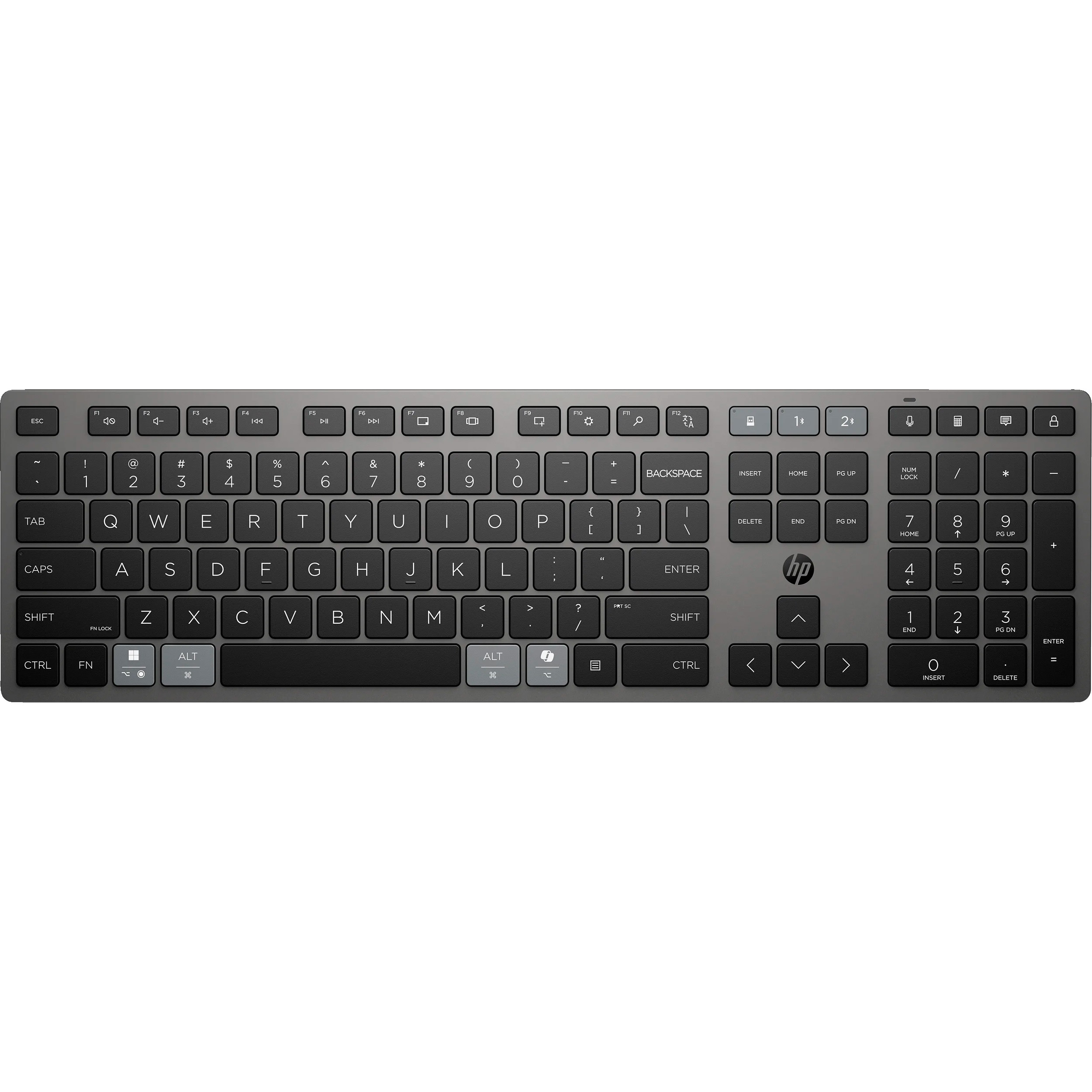 Клавіатура бездротова HP 720 Multi-Device Rechargeable Wireless Black (9T5B1AA)