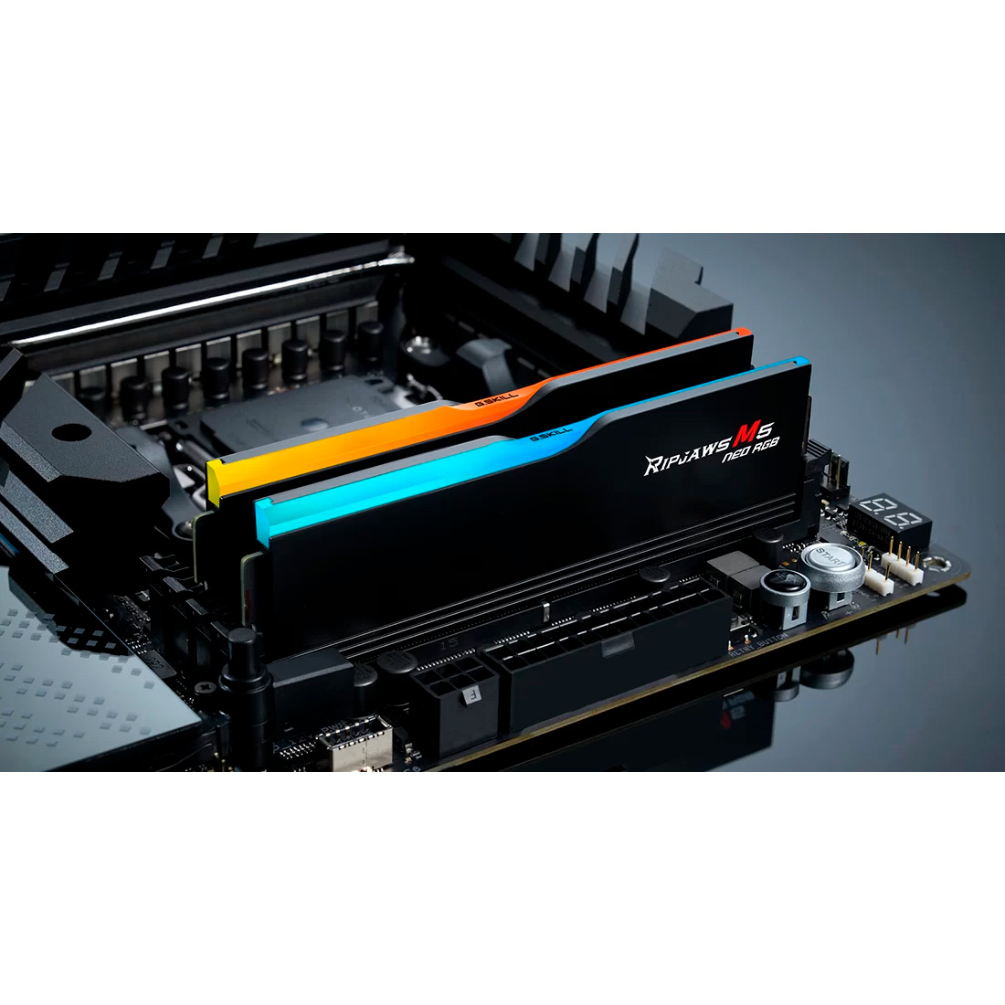 Модуль памяти G.SKILL Ripjaws M5 Neo RGB DDR5 6000MHz 64GB Kit 2x32GB Matte Black (F5-6000J3040G32GX2-RM5NRK)