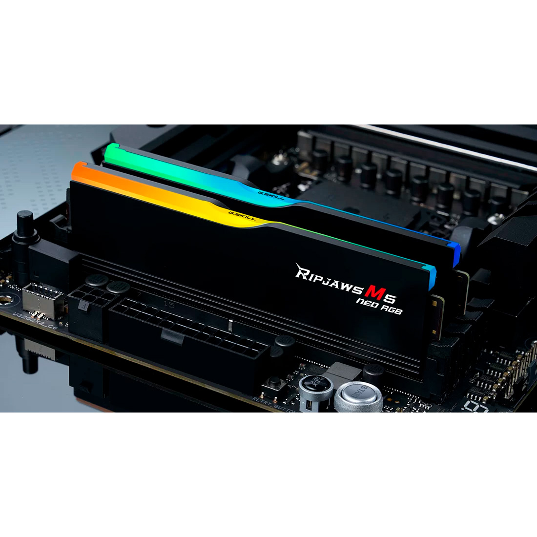 Модуль пам'яті G.SKILL Ripjaws M5 Neo RGB DDR5 6000MHz 96GB Kit 2x48GB Matte Black (F5-6000J3036F48GX2-RM5NRK)