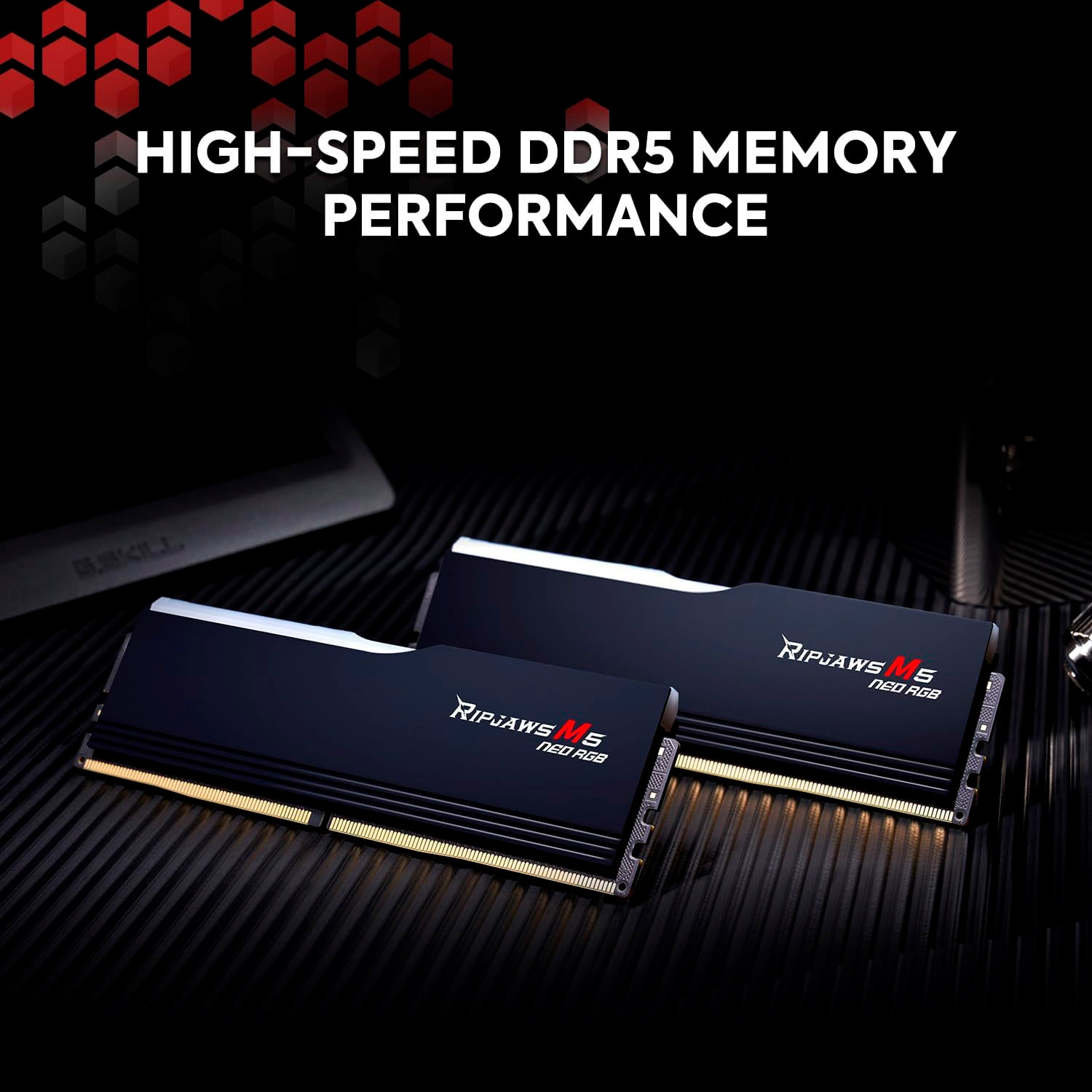 Модуль пам'яті G.SKILL Ripjaws M5 Neo RGB DDR5 6000MHz 96GB Kit 2x48GB Matte White (F5-6000J3036F48GX2-RM5NRW)