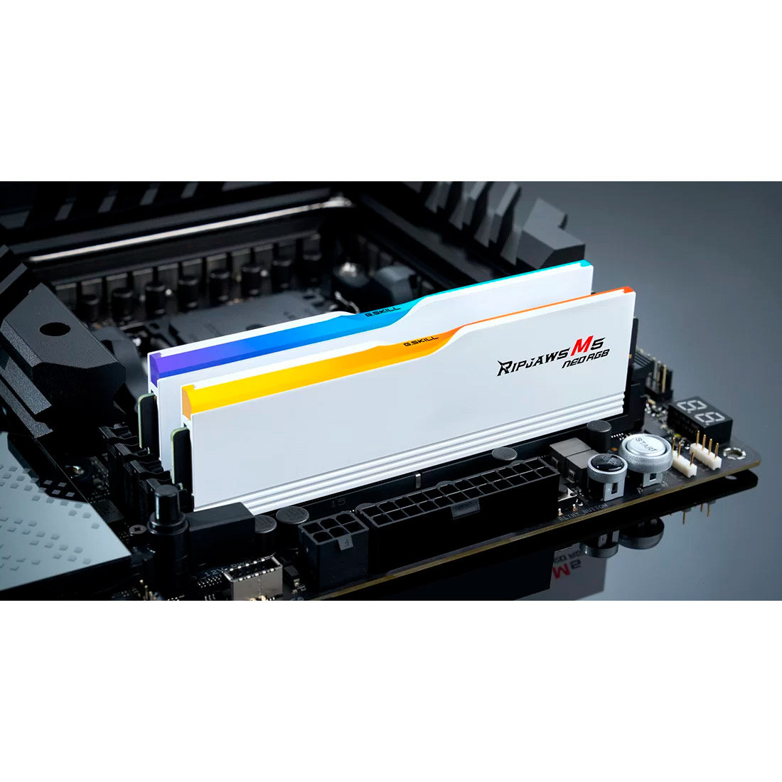 Модуль пам'яті G.SKILL Ripjaws M5 Neo RGB DDR5 6000MHz 96GB Kit 2x48GB Matte White (F5-6000J3036F48GX2-RM5NRW)