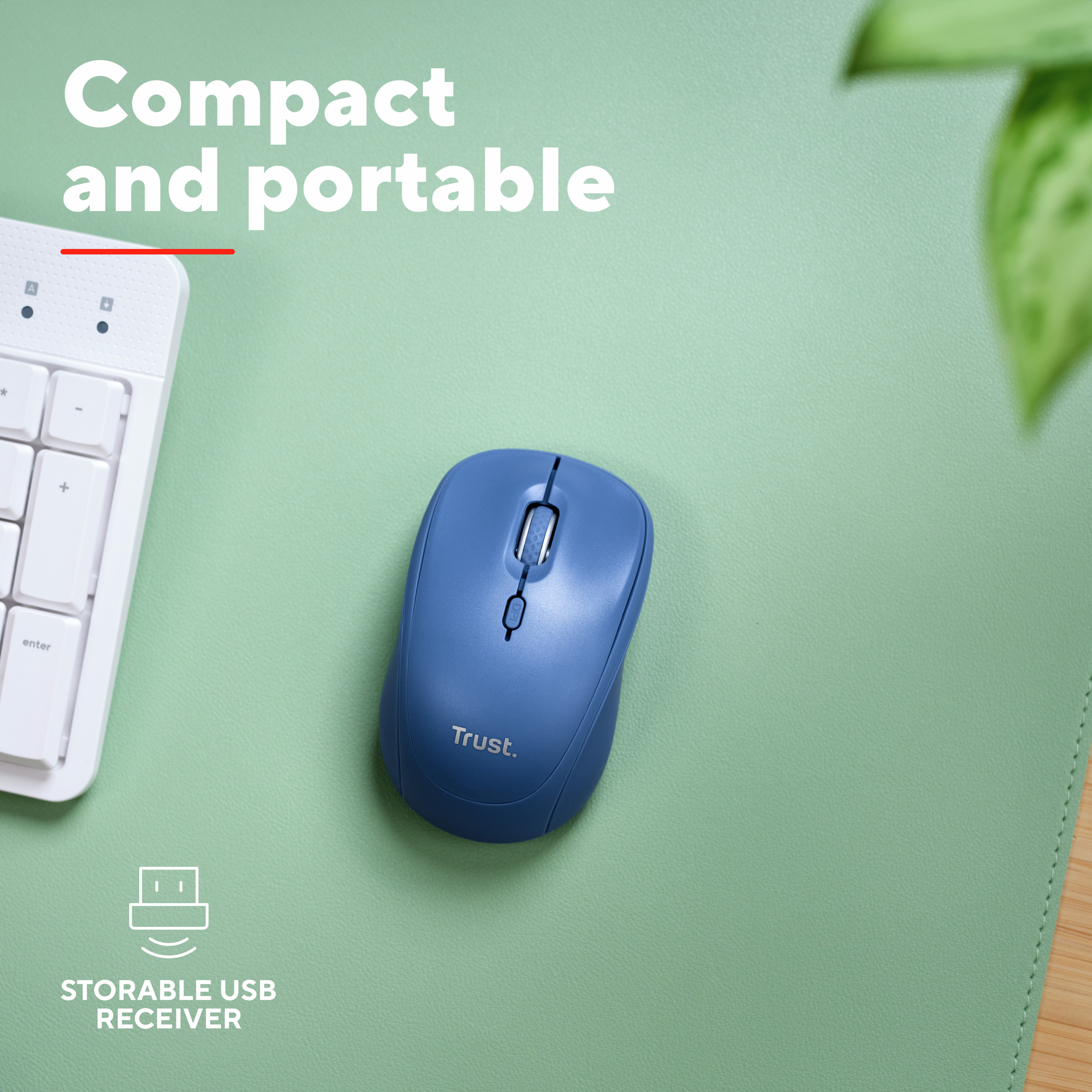 Мышь TRUST Yvi+ Compact Multi-Device Wireless Blue (25455)