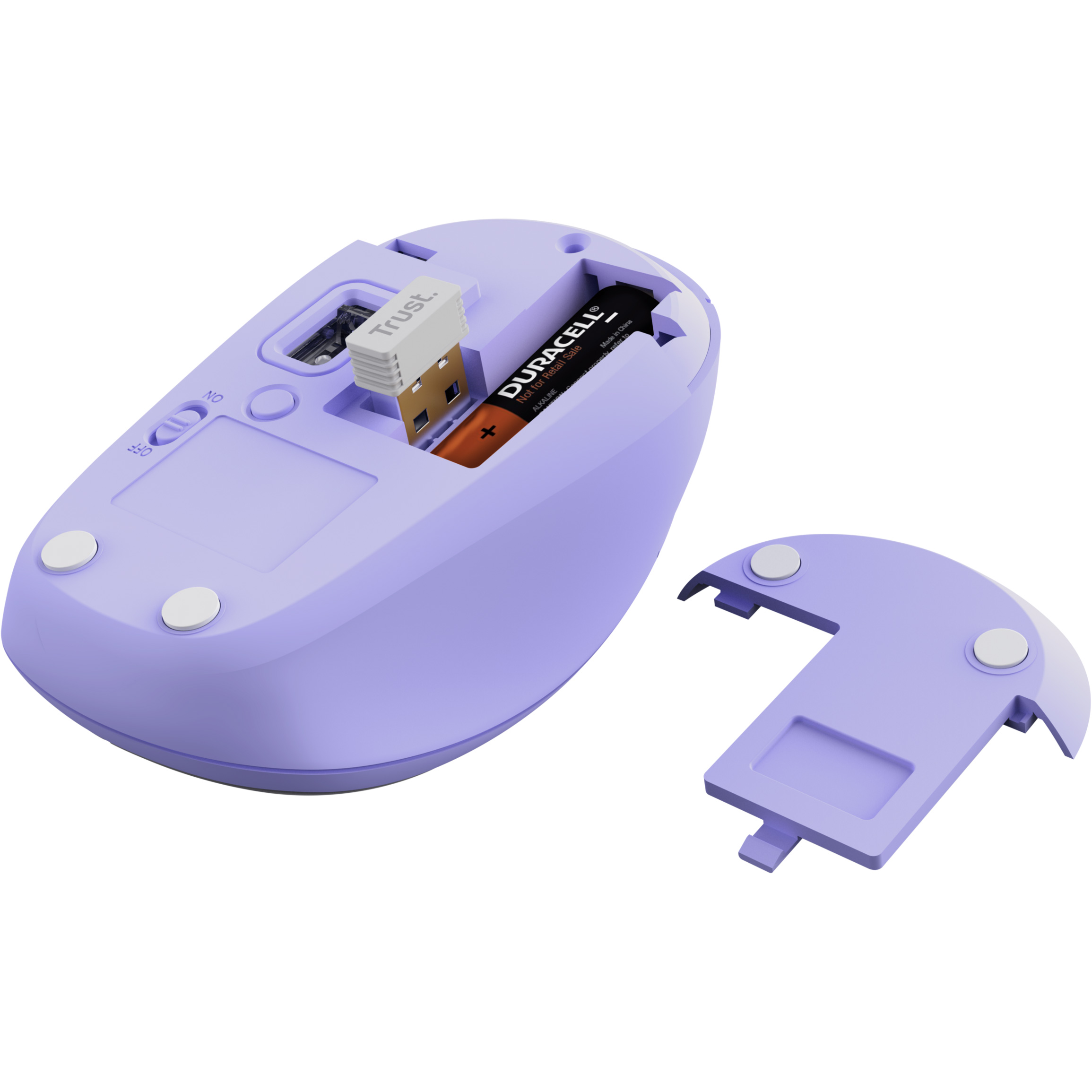 Мышь TRUST Yvi+ Compact Multi-Device Wireless Purple (25583)