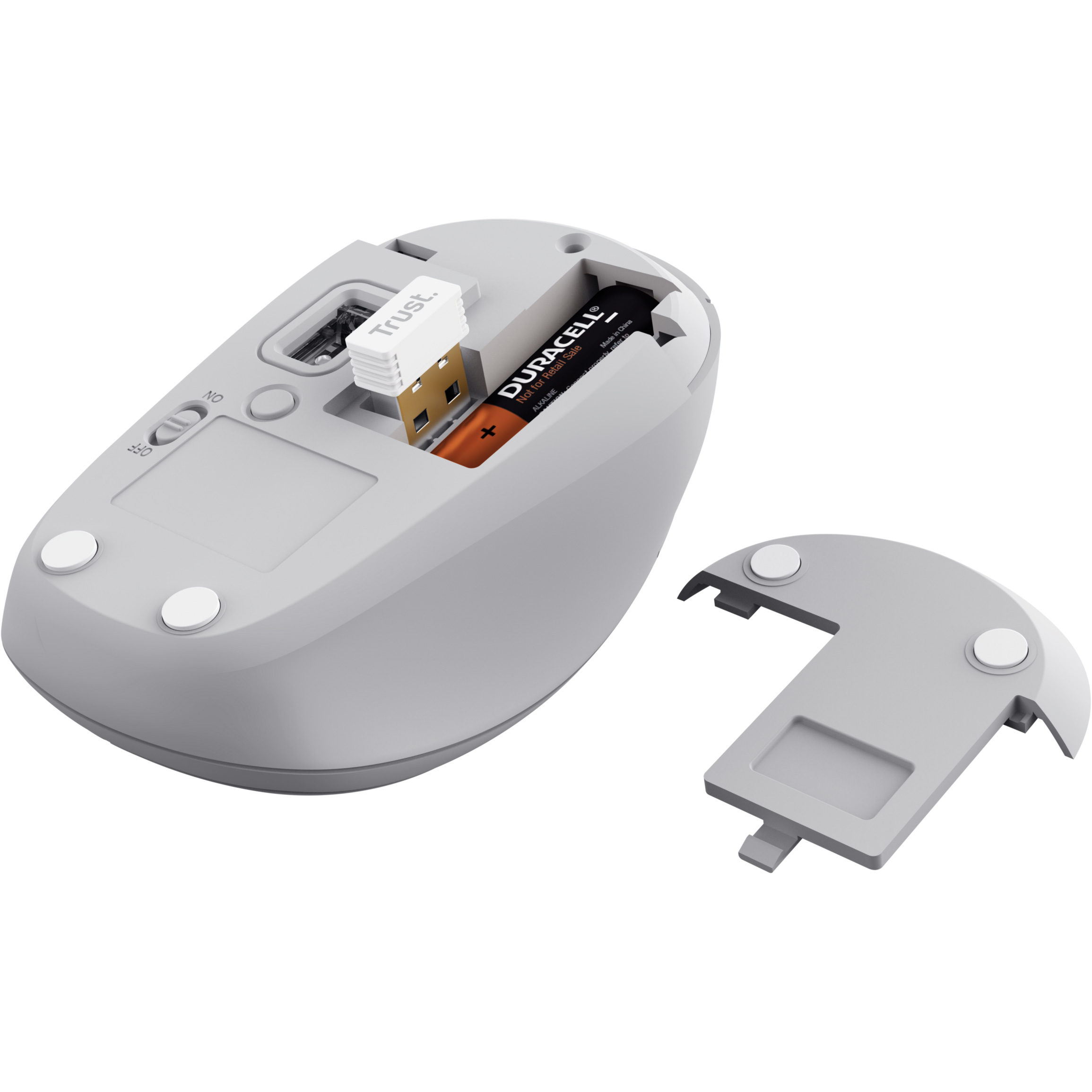 Миша TRUST Yvi+ Compact Multi-Device Wireless White (25454)