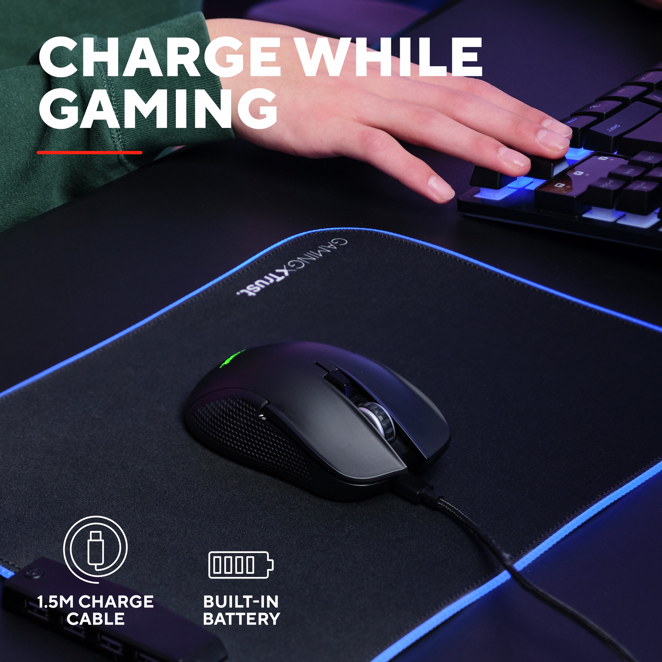 Миша ігрова TRUST Gaming GXT 931 Ybar (25330)