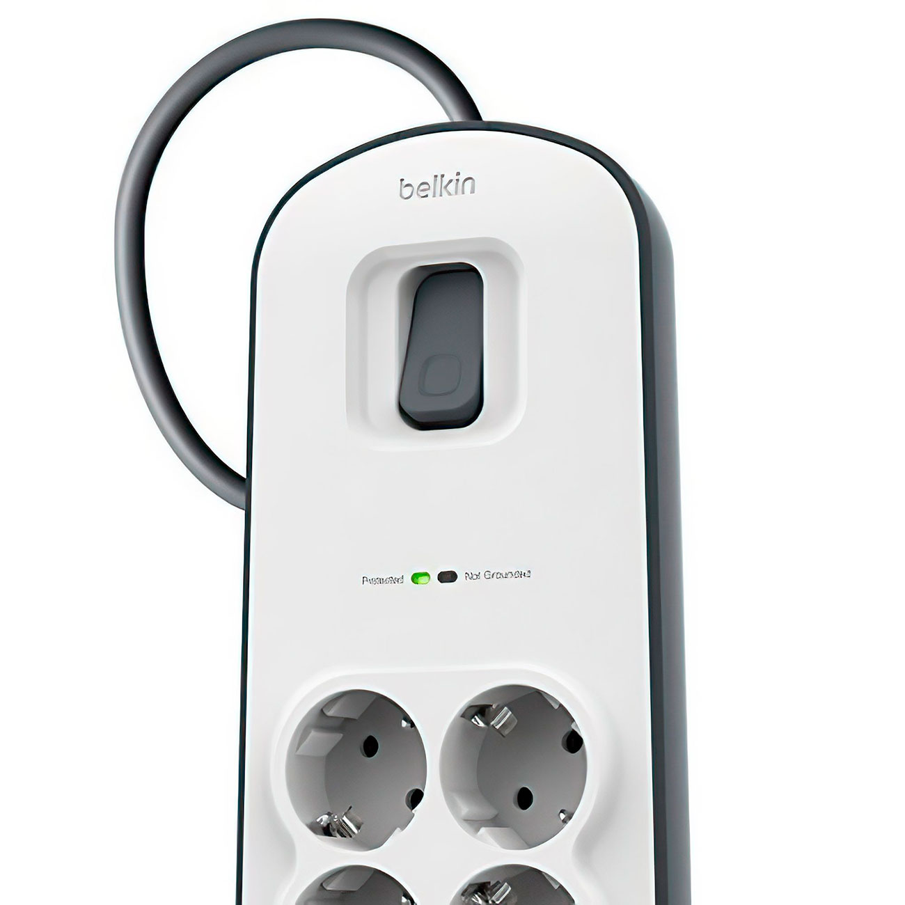 Мережевий фільтр BELKIN Surge Protector White, 6 розеток, 2xUSB, 2м (BSV604VF2M-V2)