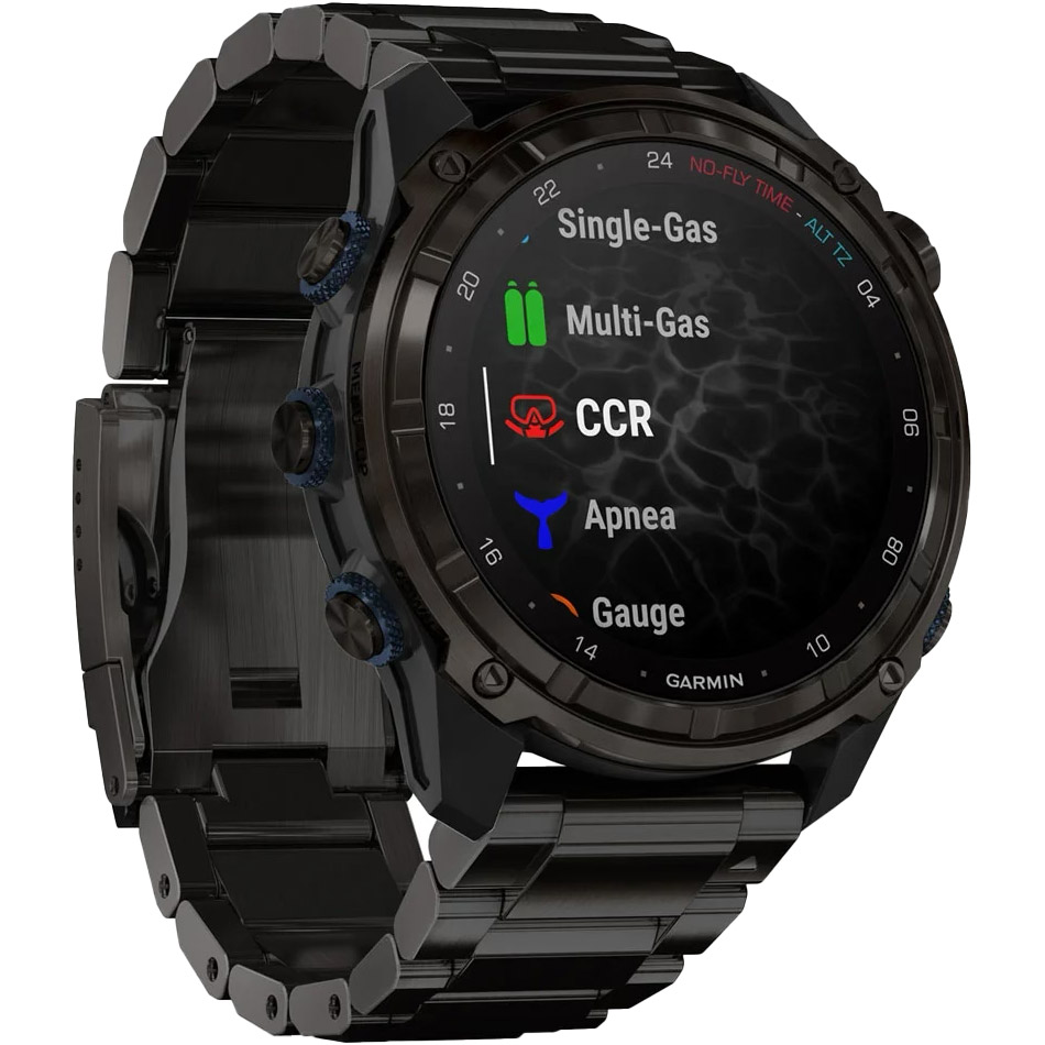 Смарт-годинник для дайверів GARMIN Descent Mk3i 51mm Carbon Gray DLC Titanium with DLC Titanium Band (010-02752-14)
