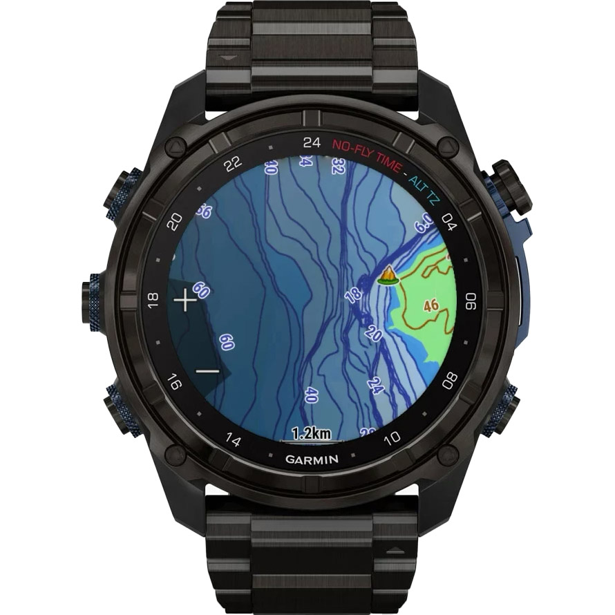 Смарт-годинник для дайверів GARMIN Descent Mk3i 51mm Carbon Gray DLC Titanium with DLC Titanium Band (010-02752-14)