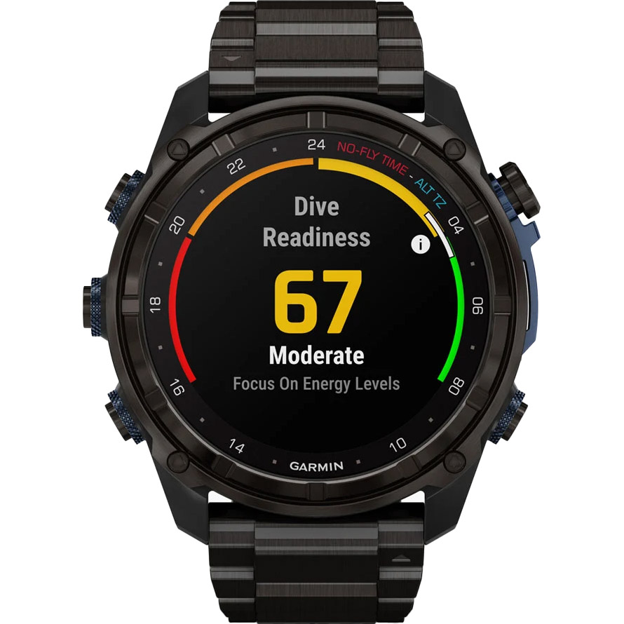 Смарт-годинник для дайверів GARMIN Descent Mk3i 51mm Carbon Gray DLC Titanium with DLC Titanium Band (010-02752-14)