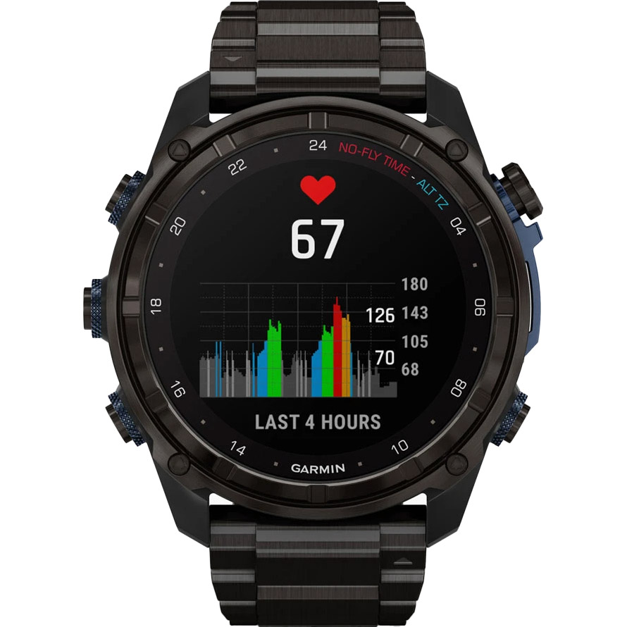 Смарт-годинник для дайверів GARMIN Descent Mk3i 51mm Carbon Gray DLC Titanium with DLC Titanium Band (010-02752-14)