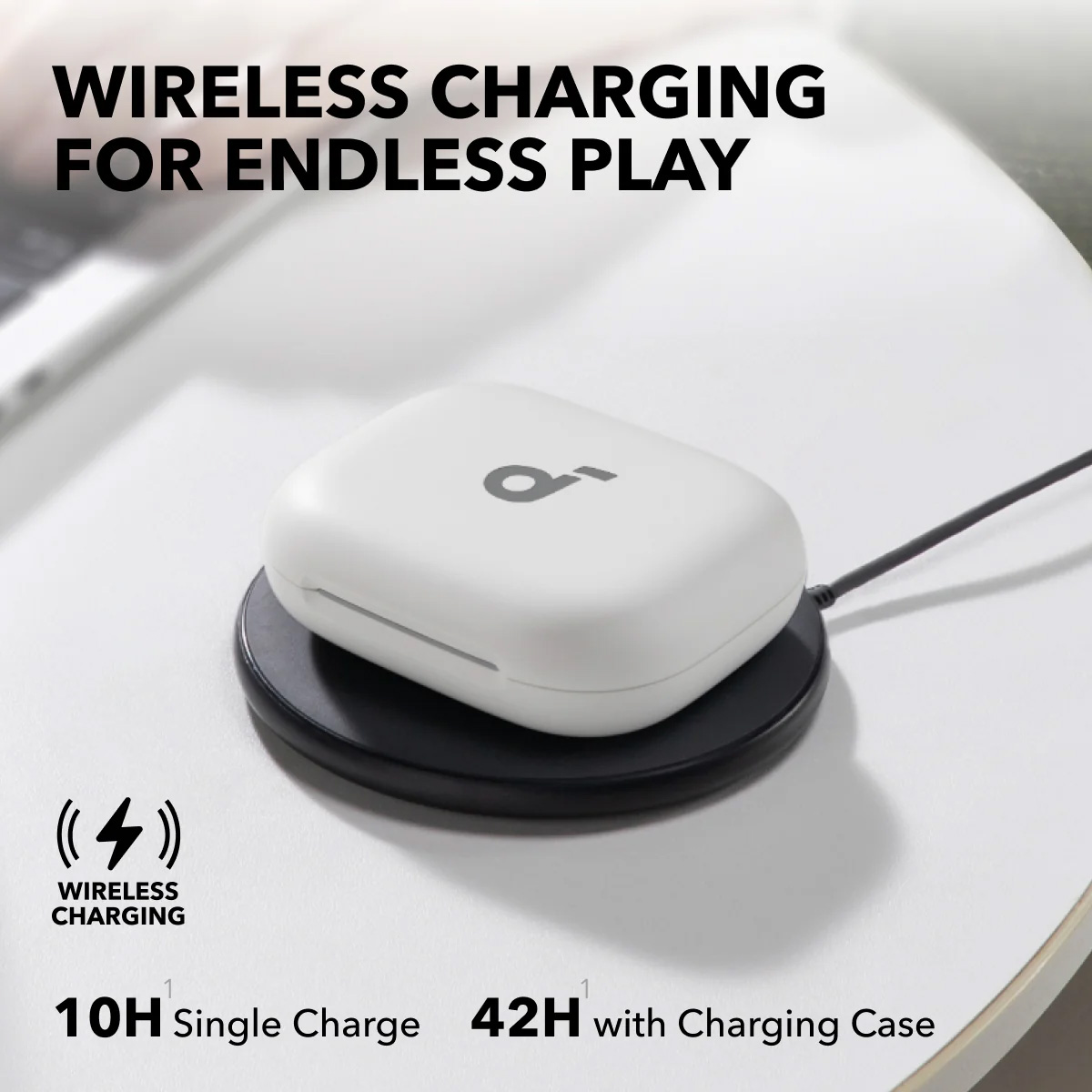 Навушники ANKER SoundCore AeroFit 2 White (A3874G21)