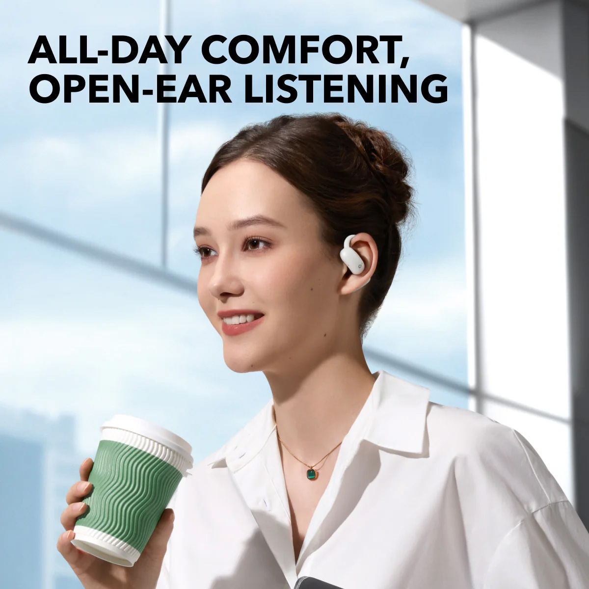 Навушники ANKER SoundCore AeroFit 2 White (A3874G21)