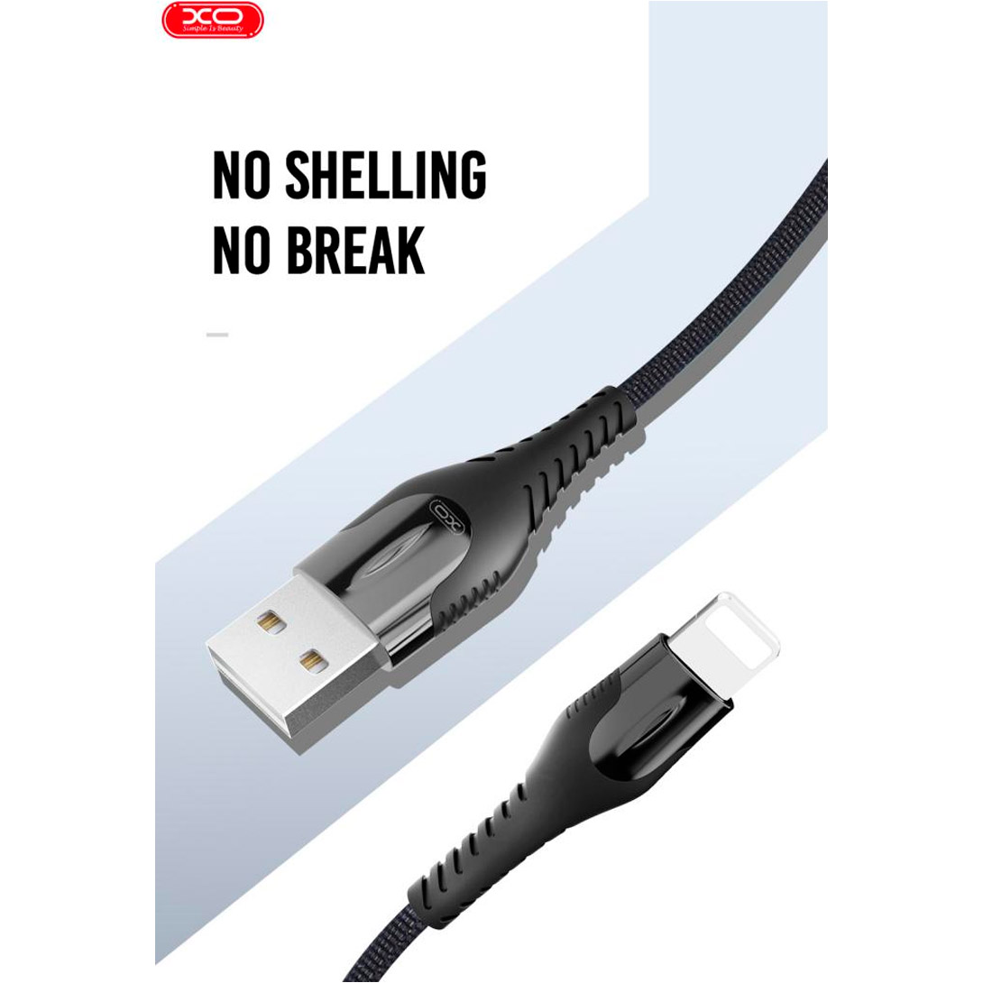 Кабель XO NB138 USB-A to Lightning 1м Black