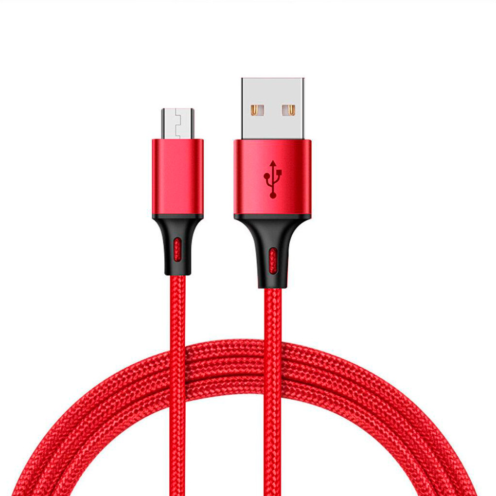 Кабель XO NB143 USB-A to Micro-USB 1м Red