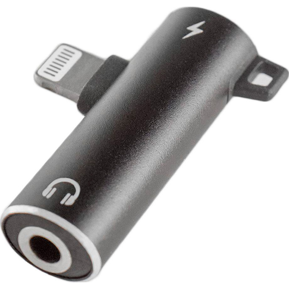 Адаптер XOKO AC-305 Lightning - Lightning/AUX Black