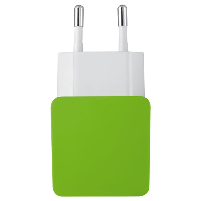 Зарядное устройство TRUST Urban 5W Wall Charger with 2 USB Ports Lime Green (20150~EOL)