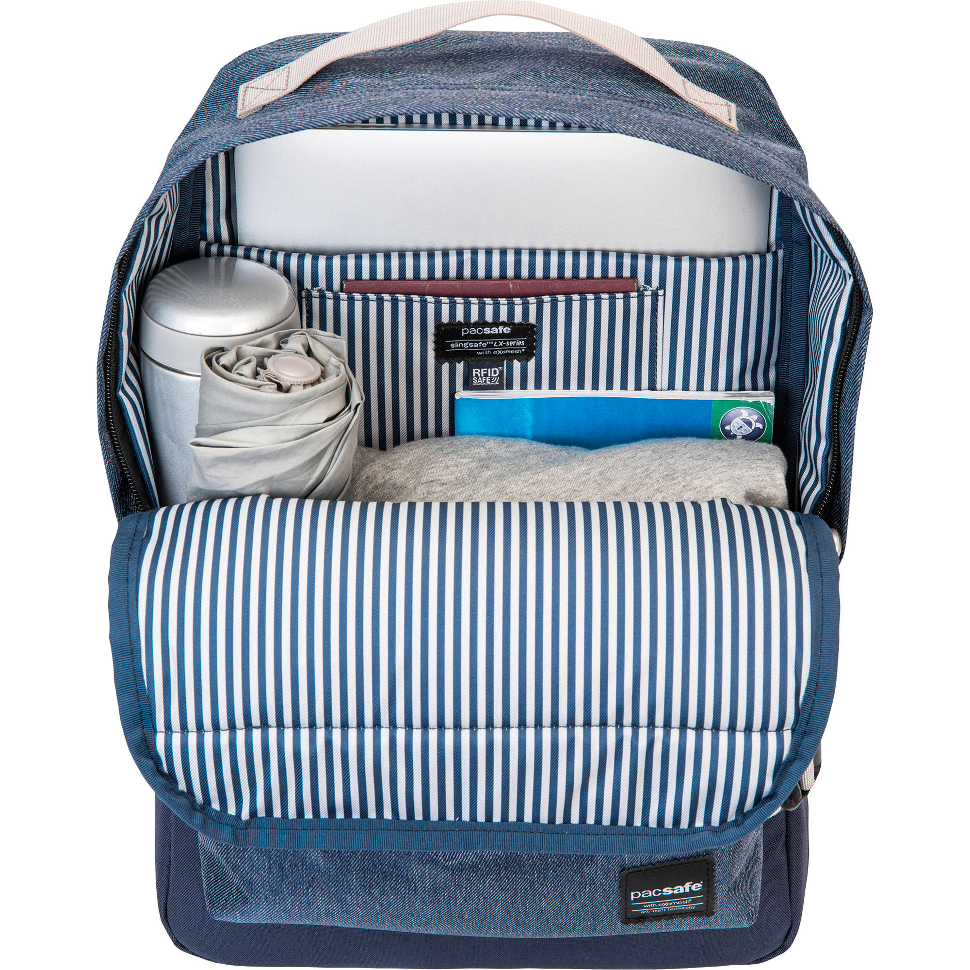 Рюкзак PACSAFE Slingsafe LX350 Anti-Theft Backpack Denim