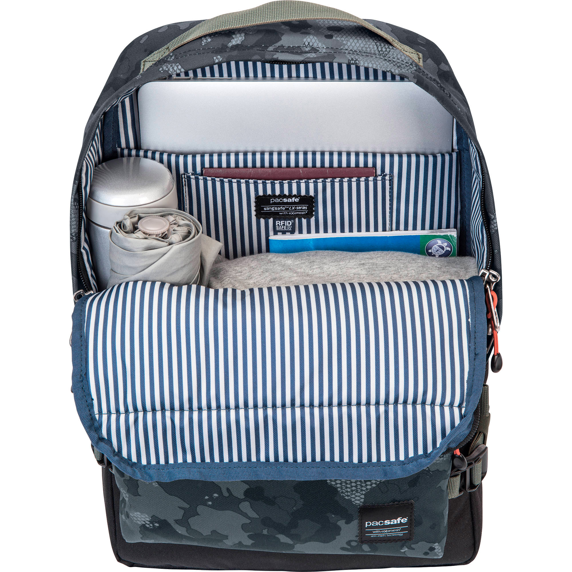 Рюкзак PACSAFE Slingsafe LX350 Anti-Theft Backpack Gray Camo
