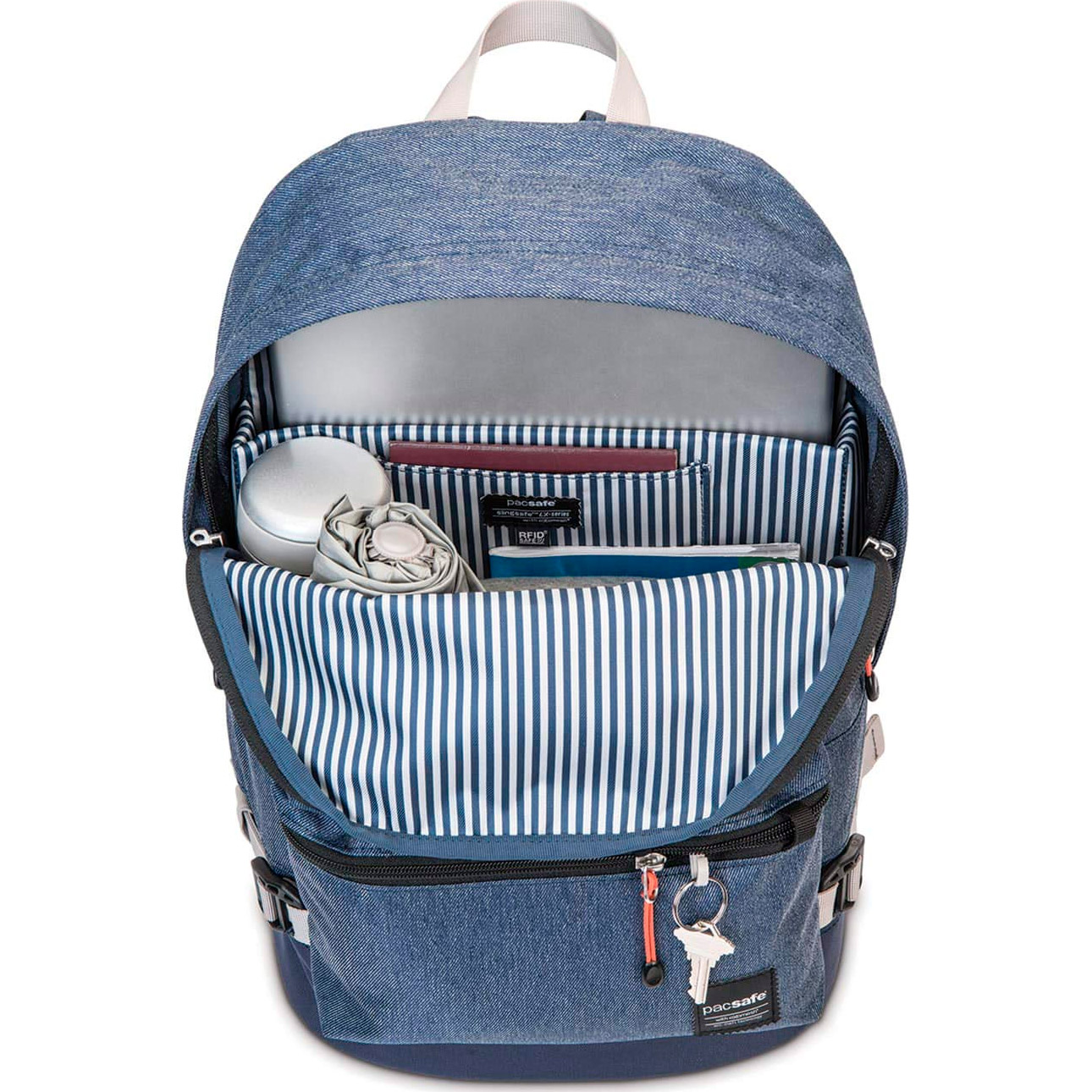 Рюкзак PACSAFE Slingsafe LX400 Anti-Theft Backpack Denim