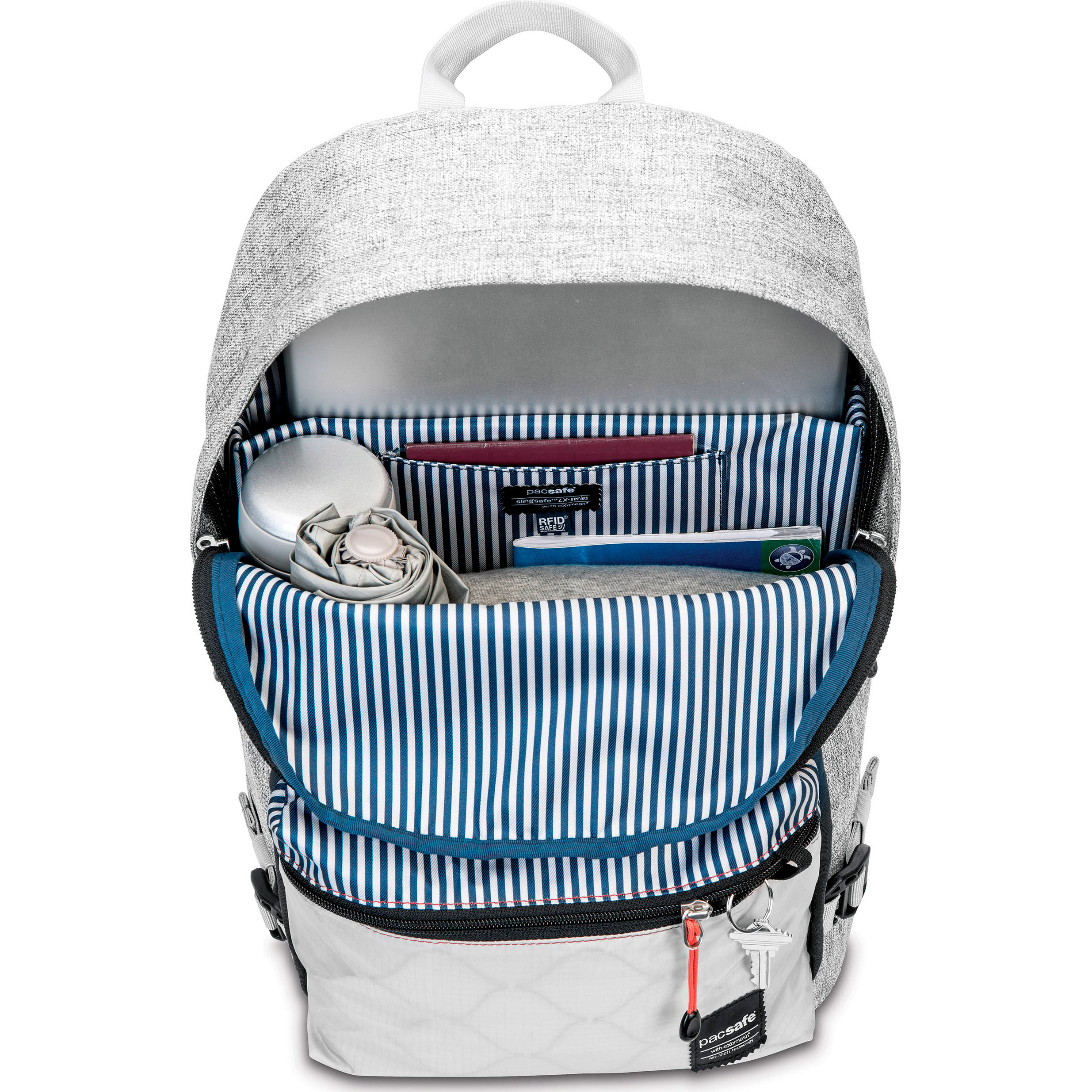 Рюкзак PACSAFE Slingsafe LX400 Anti-Theft Backpack Tweed Gray