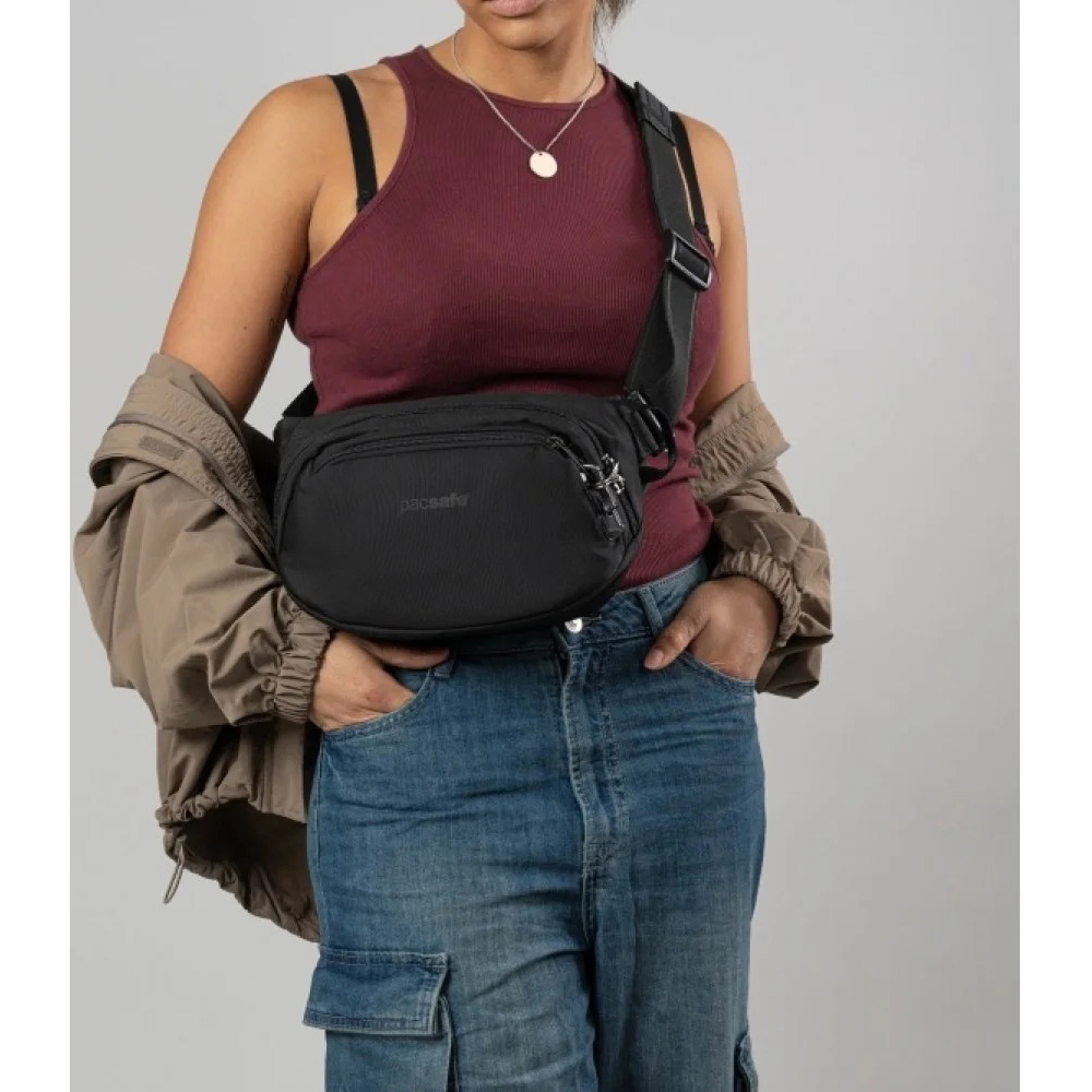 Сумка на пояс PACSAFE Vibe 100 Anti-Theft Hip Pack Black