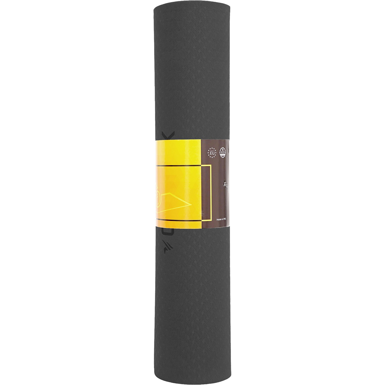 Килимок для фітнесу CORNIX TPE 183 x 61 x 0.6 см Black/Gray Flower