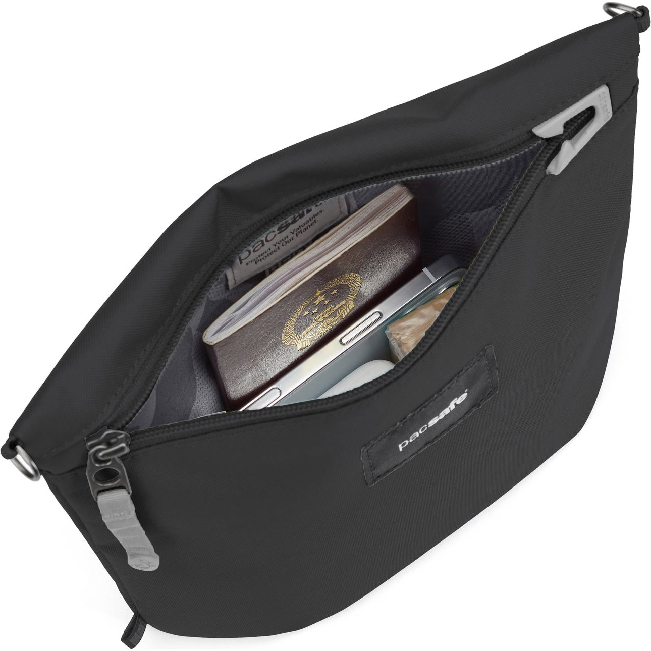 Сумка наплічна PACSAFE GO Anti-Theft Crossbody Pouch Jet Black